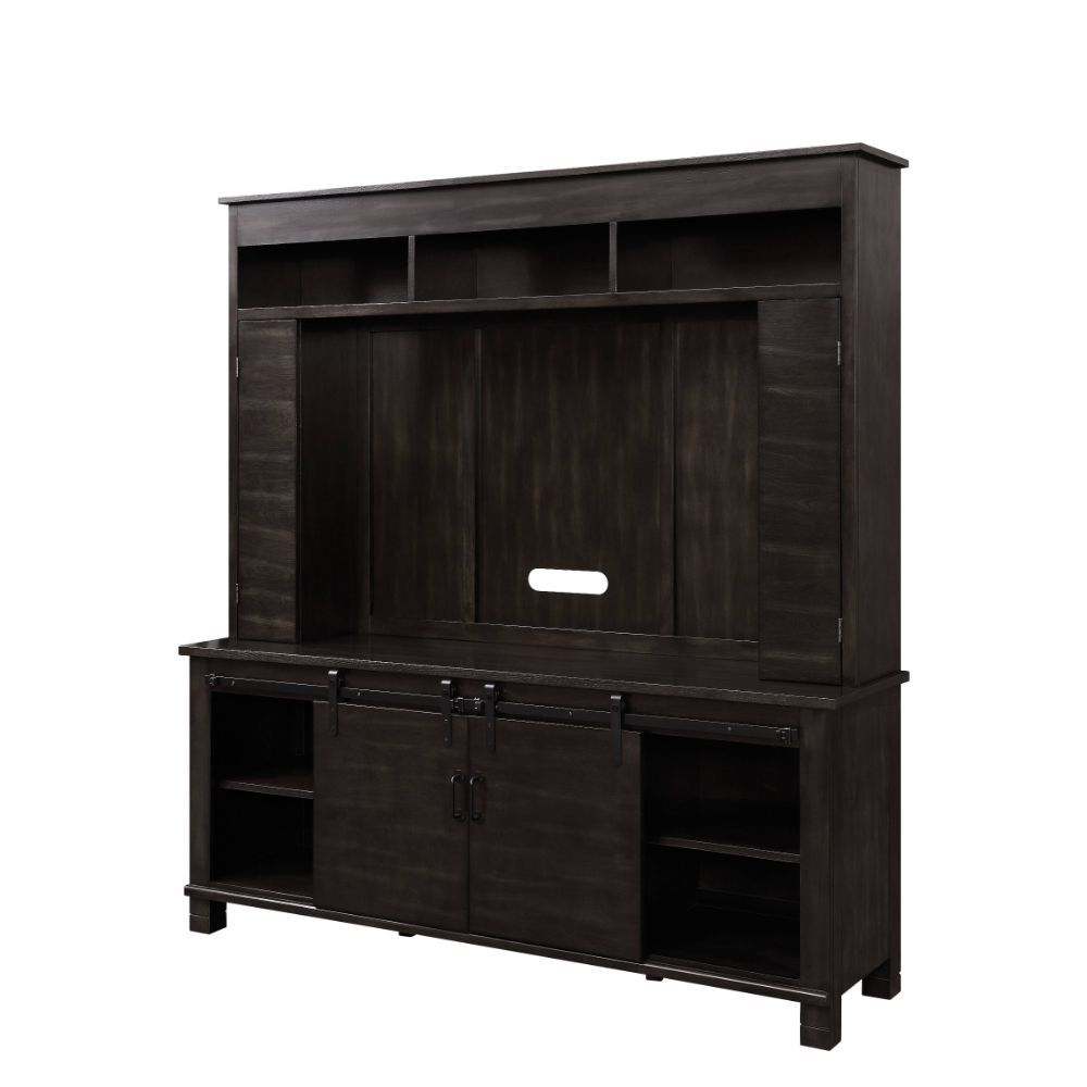 Apison - Entertainment Center (Include 91617Fir) - Espresso, black