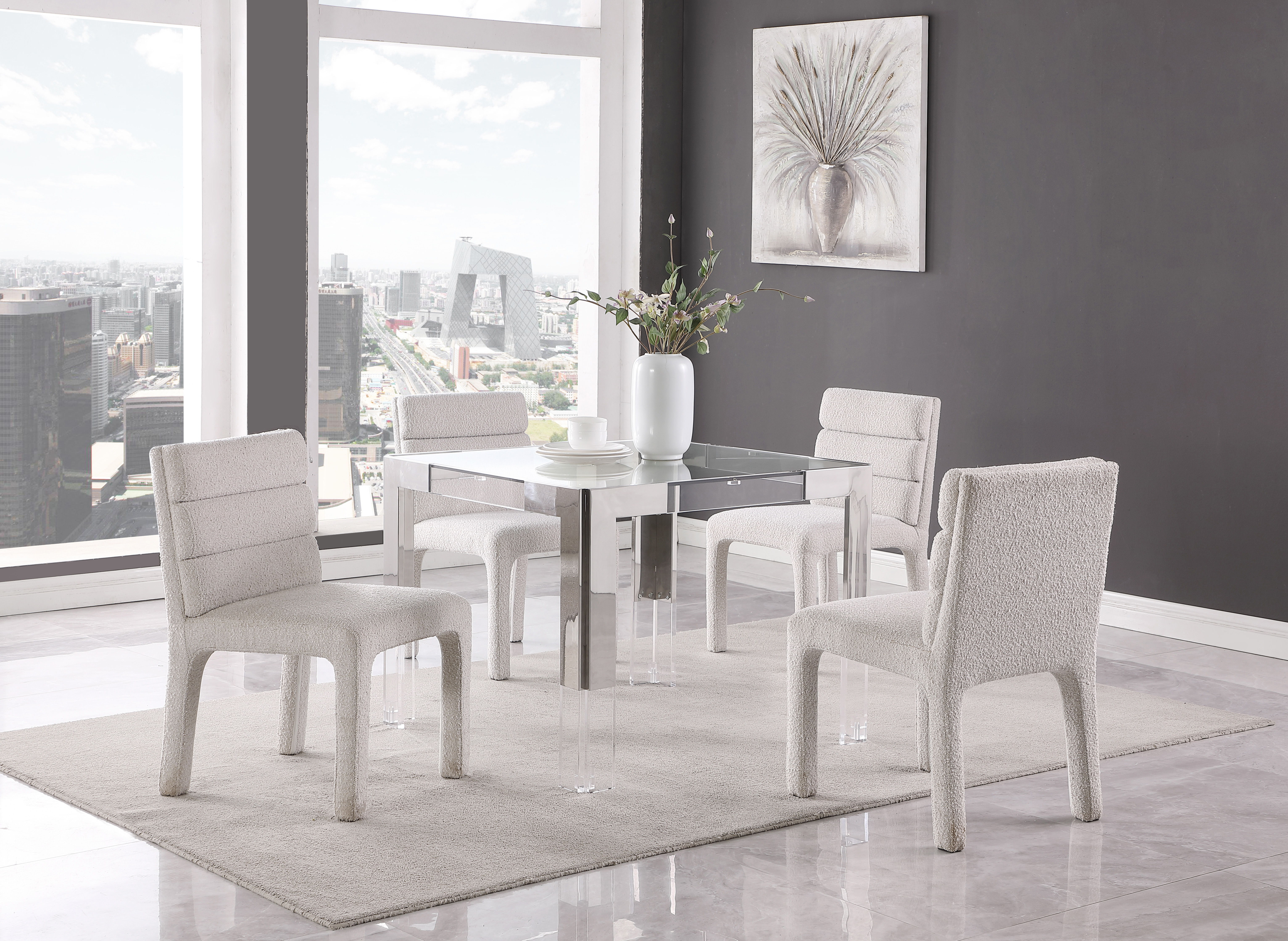 Casper - Dining Table - Chrome
