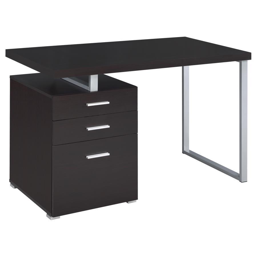 Brennan - 3-Drawer Office Computer Desk - Cappuccino Image
