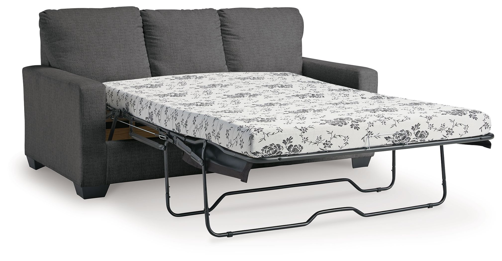 Ashley Furniture Rannis - 2 Pc. - Full Sofa Sleeper, Rocker Recliner - Pewter - Image 4