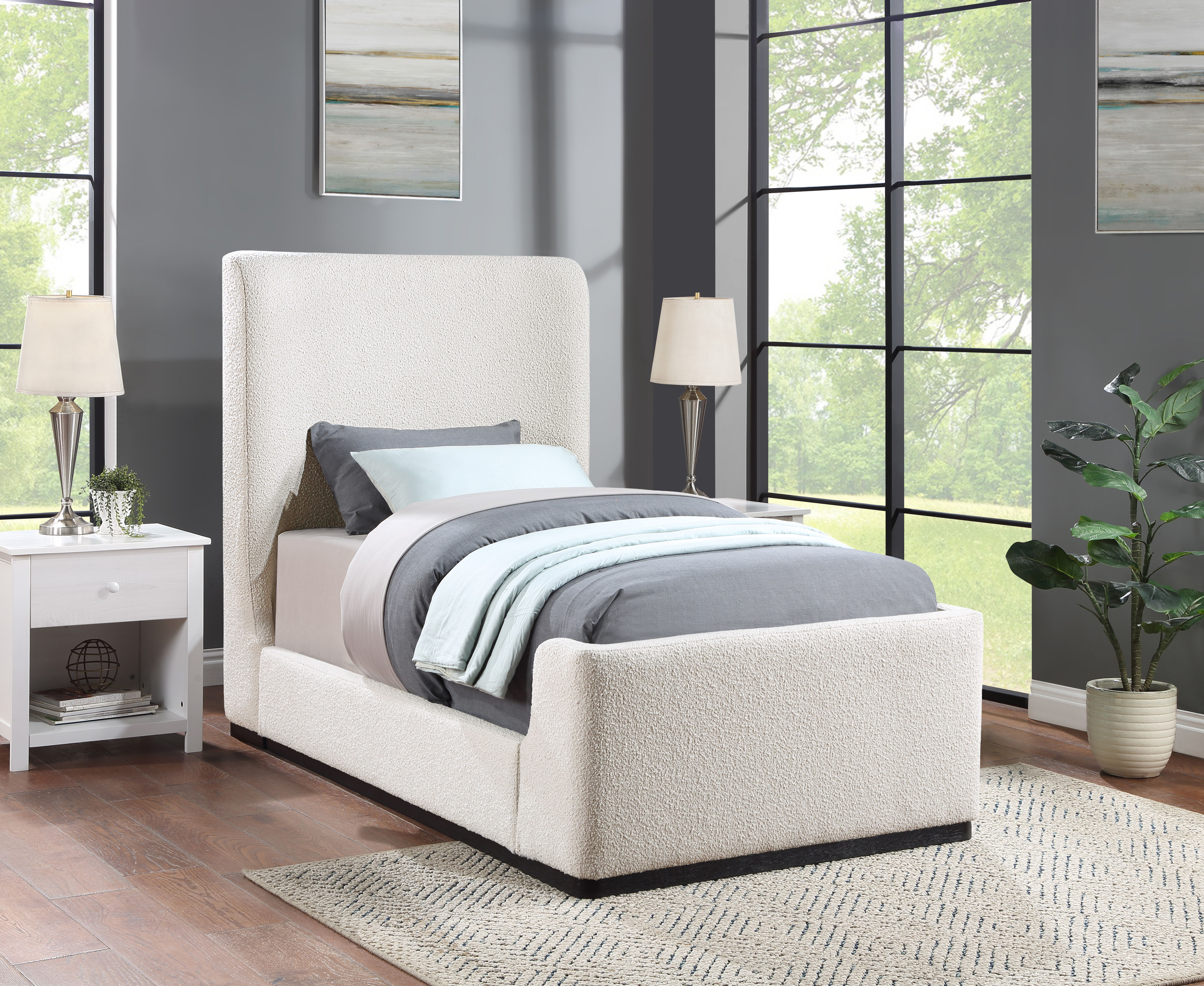 Oliver - Twin Bed - Cream