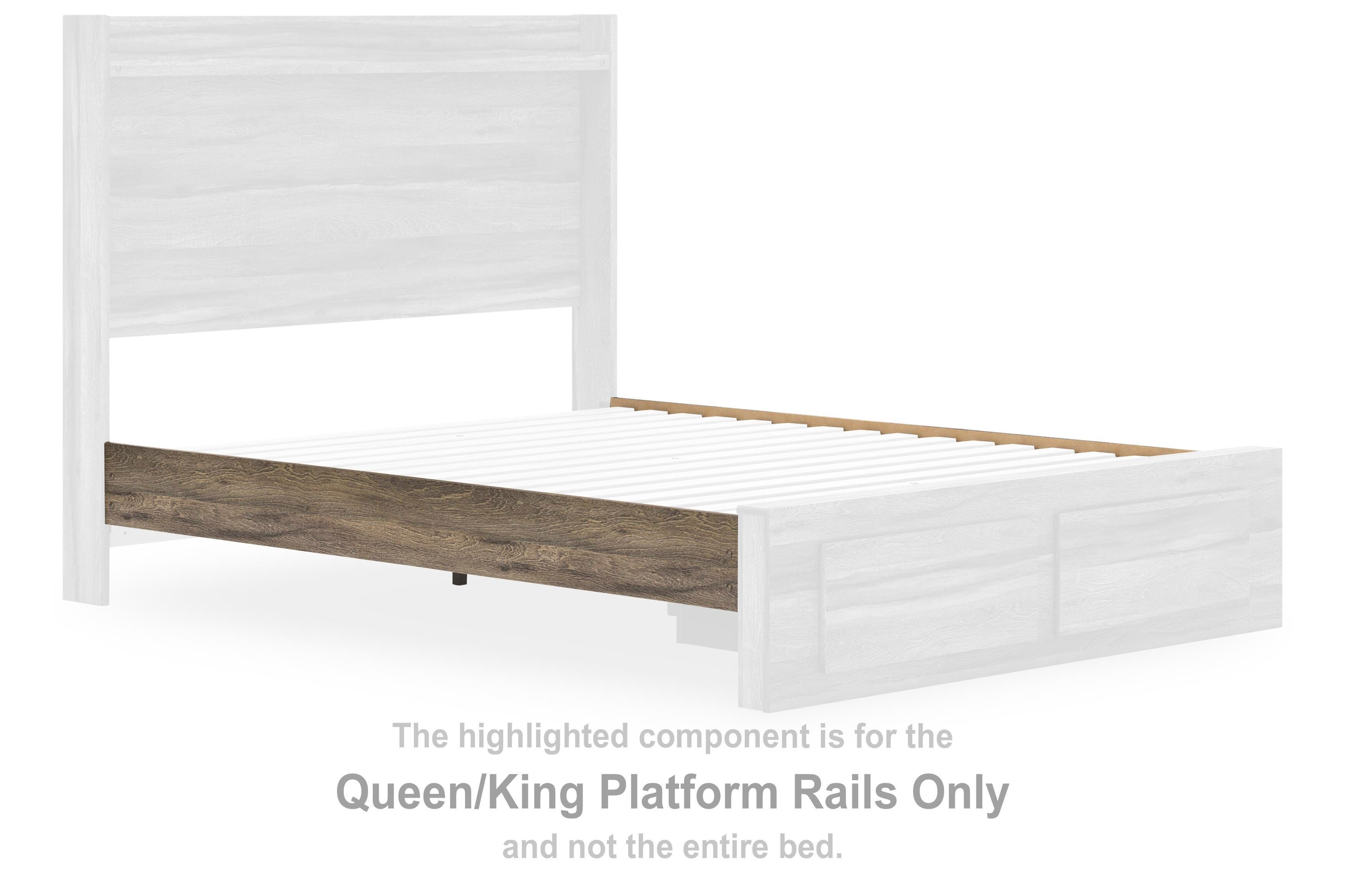 Elbrim – Queen/King Platform Rails – Brown