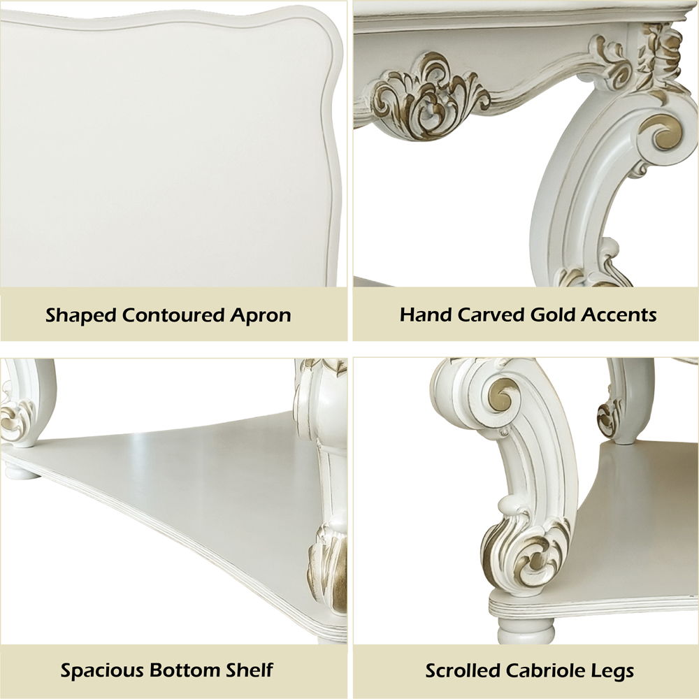 Vendome - Coffee Table - Antique Pearl, white, view 8