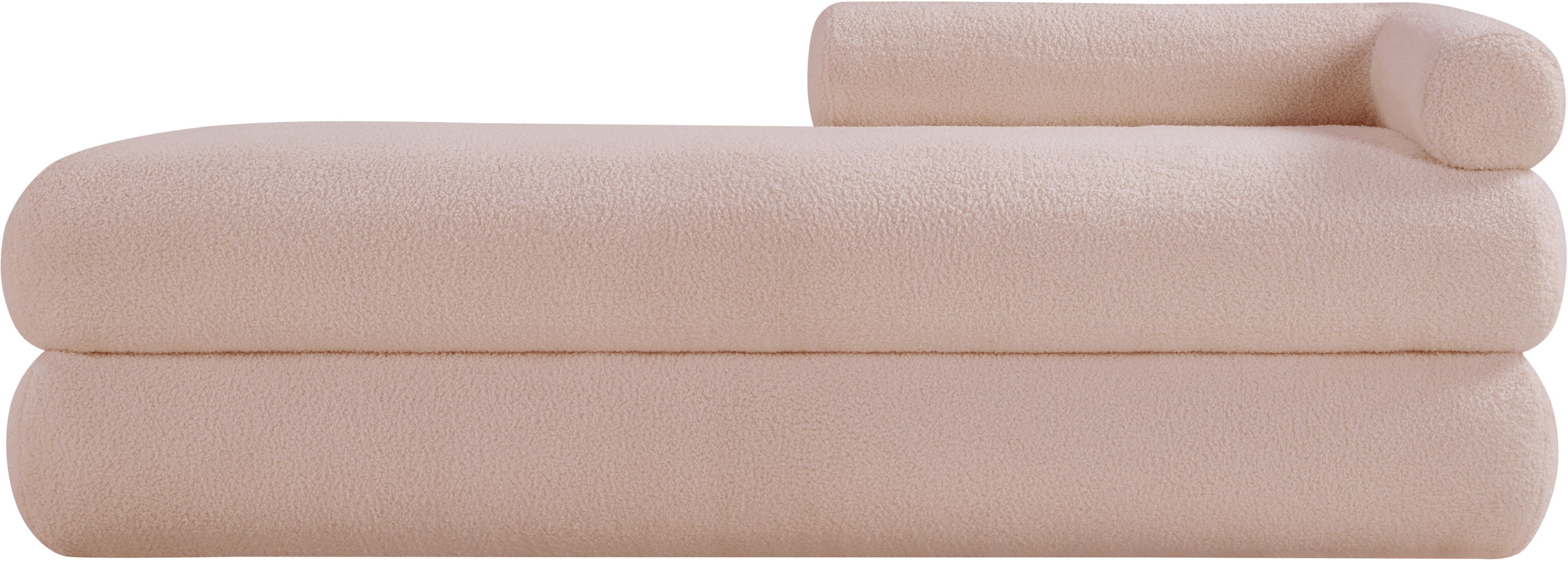 Kennedy - Teddy Fabric Bench - Pink