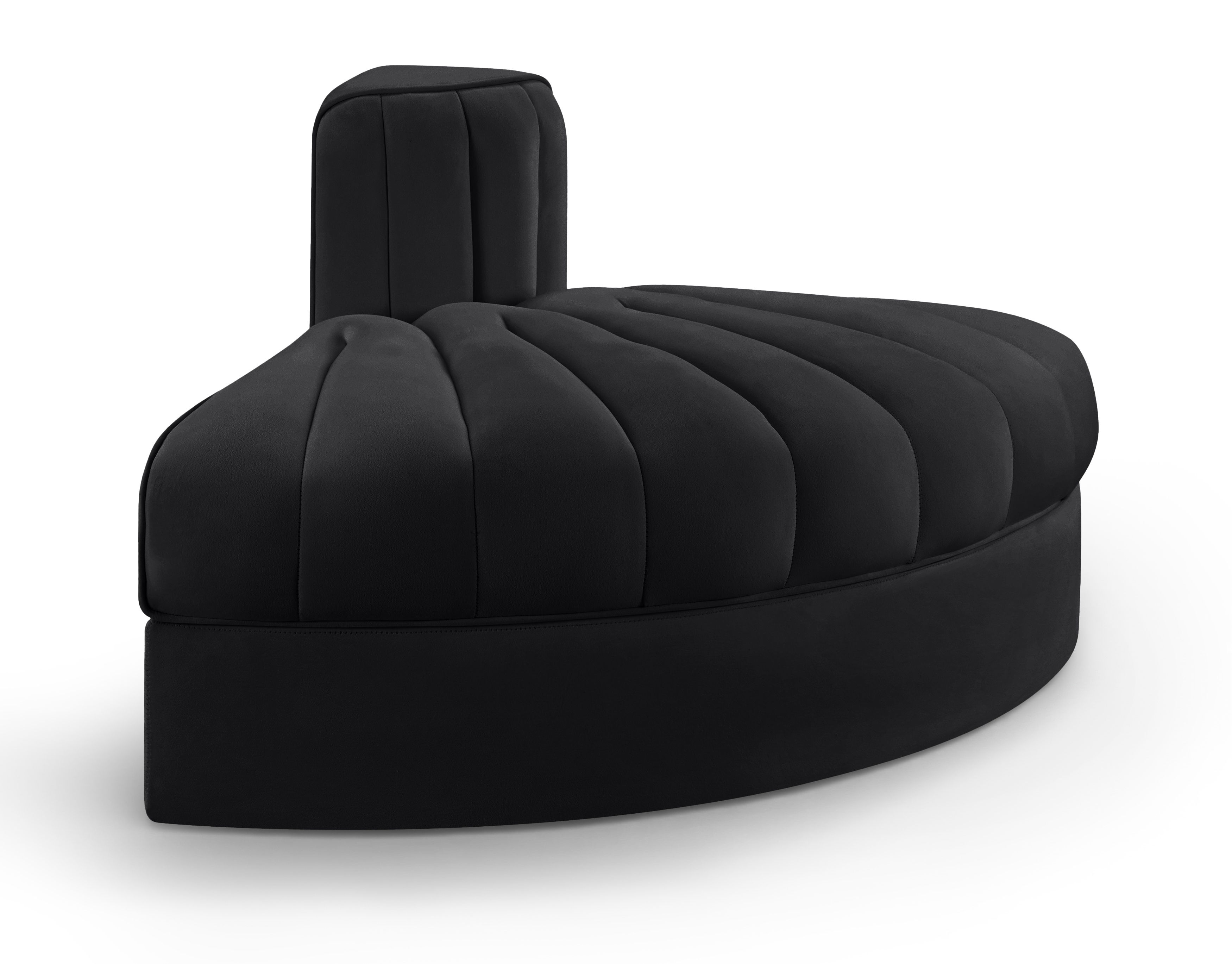 Velvet Performance Fabric Upholstered Modular Chair