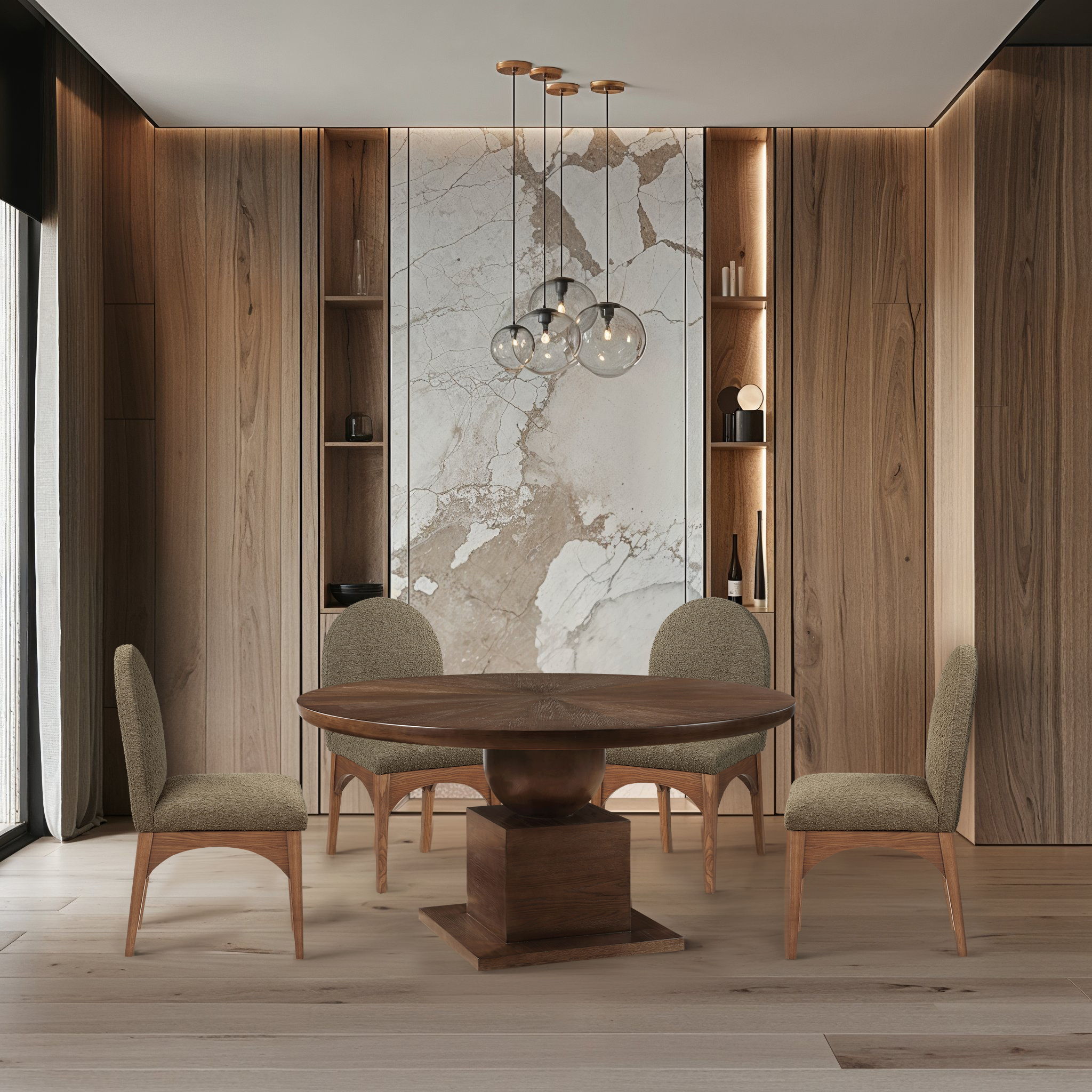 Rishal - Dining Table - Brown