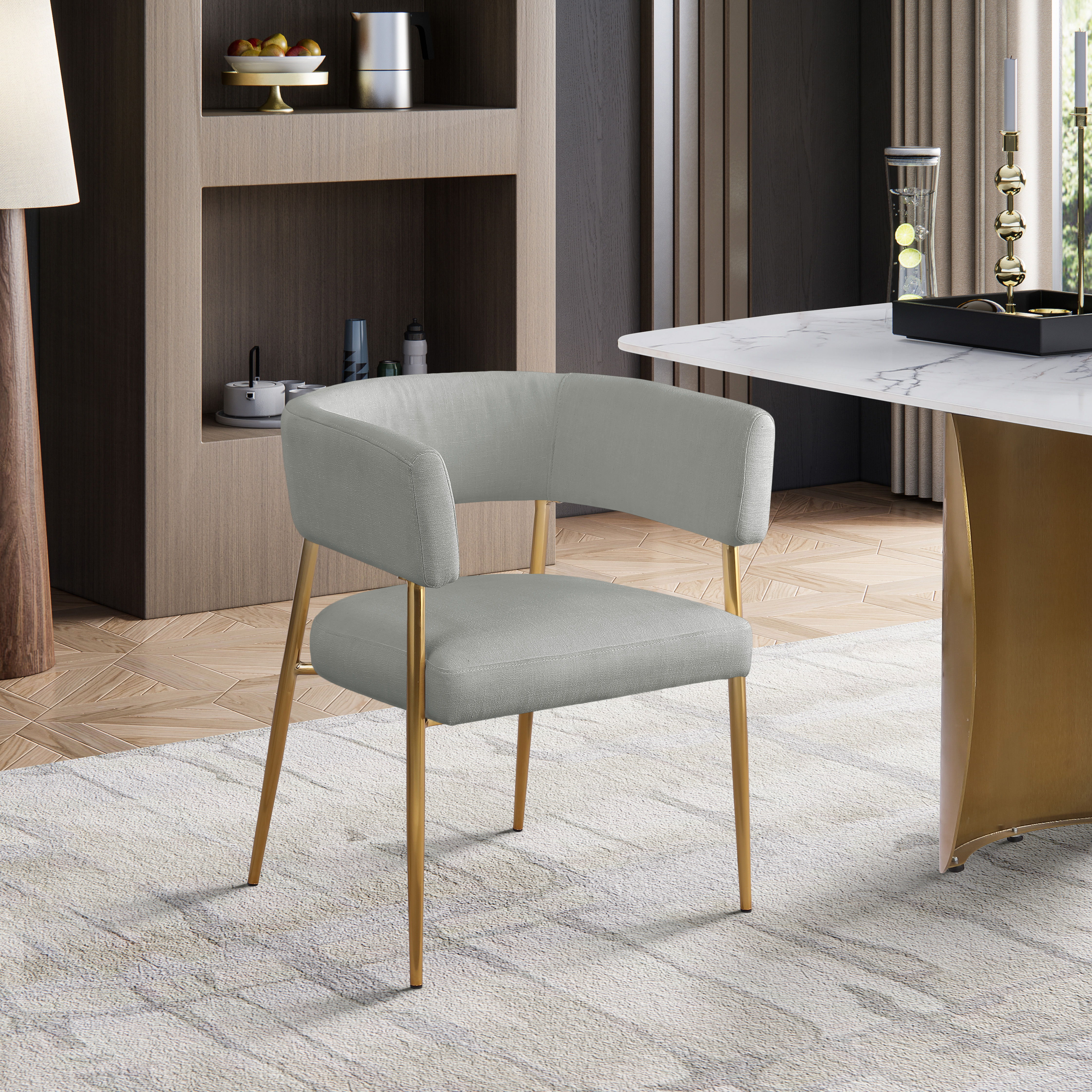 Creston - Durable Dining Chair - Light Gray