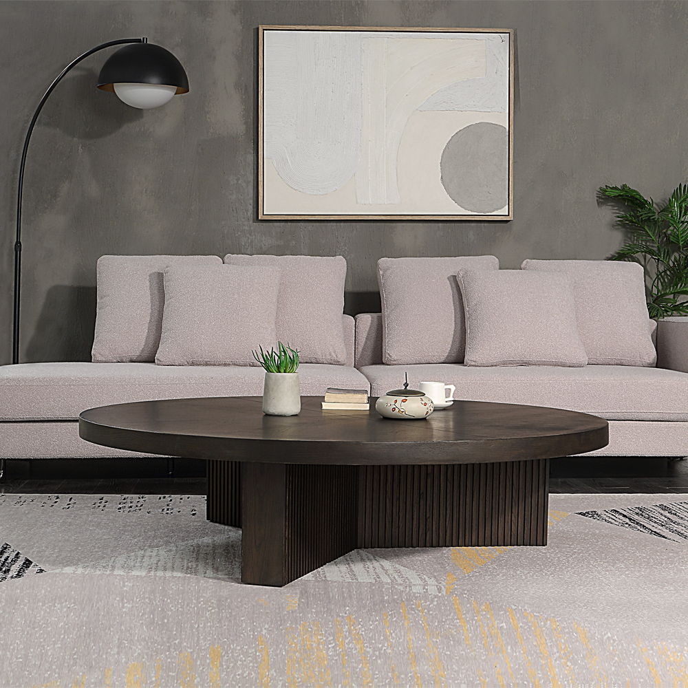 Guido - Coffee Table - Oak, dark brown, view 5