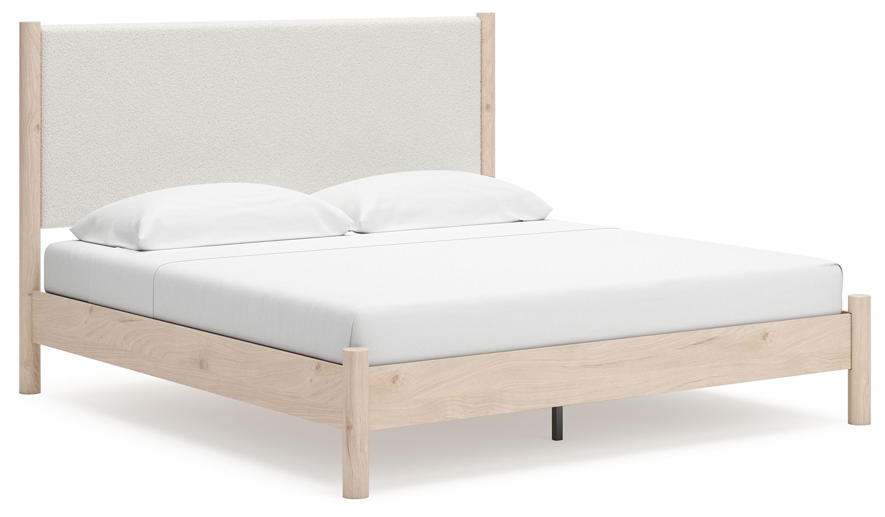 Ashley Furniture Cadmori - 6 Pc. - Dresser, Mirror, Chest, King Upholstered Panel Bed - Two-tone - Image 9
