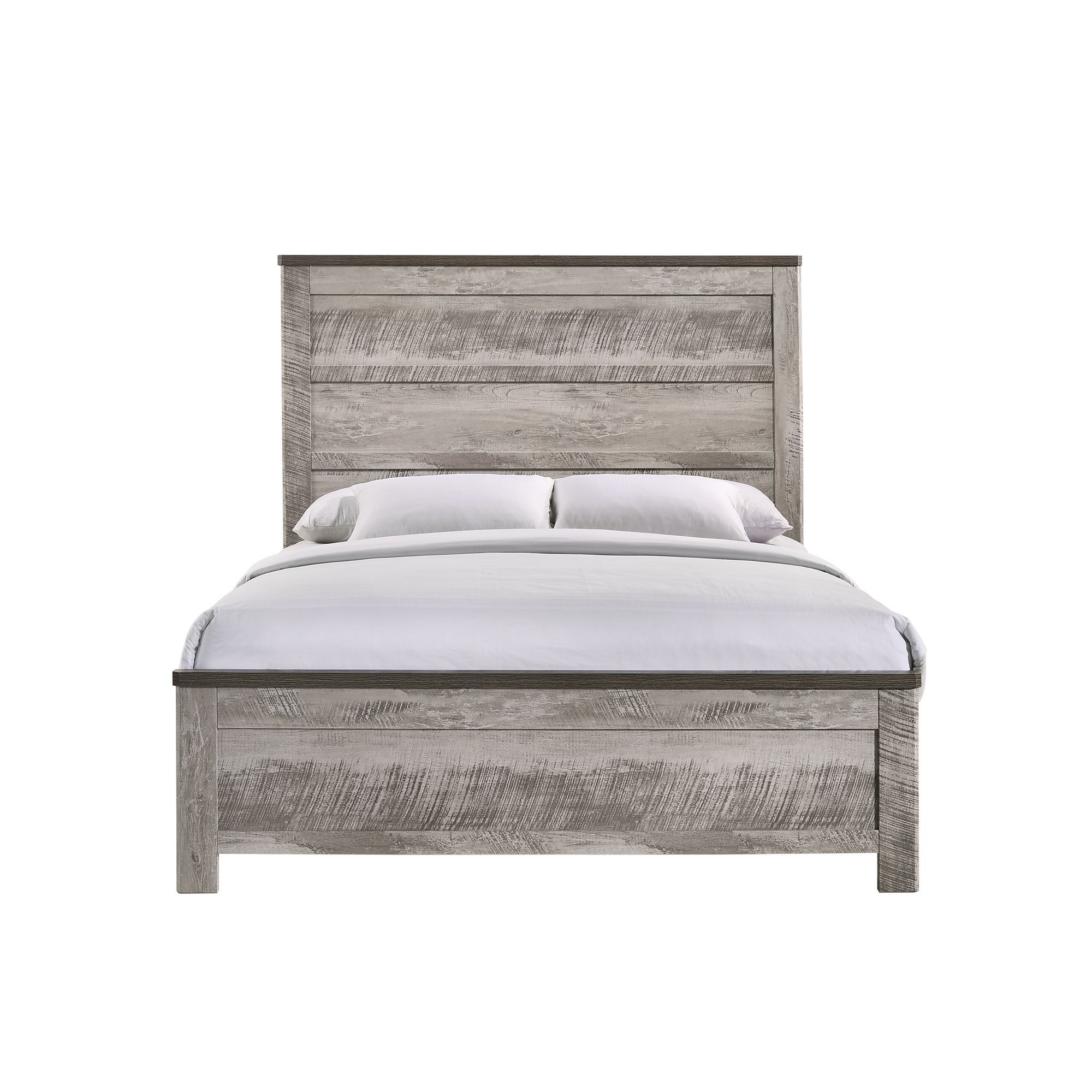 Millers Cove - Queen Panel Bed - Distressed Gray