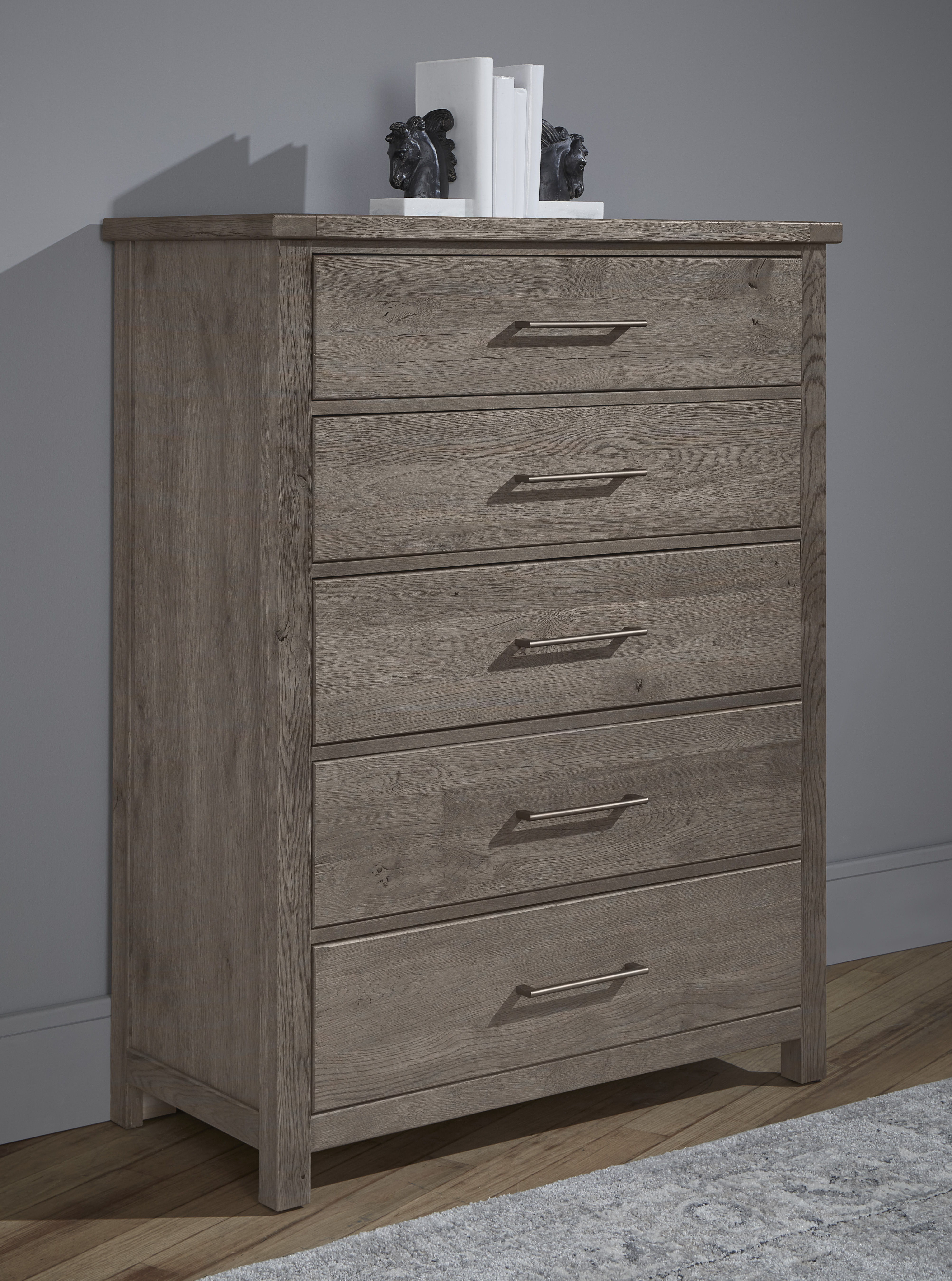 Vaughan-Bassett Dovetail - 5-Drawer Chest - Mystic Grey