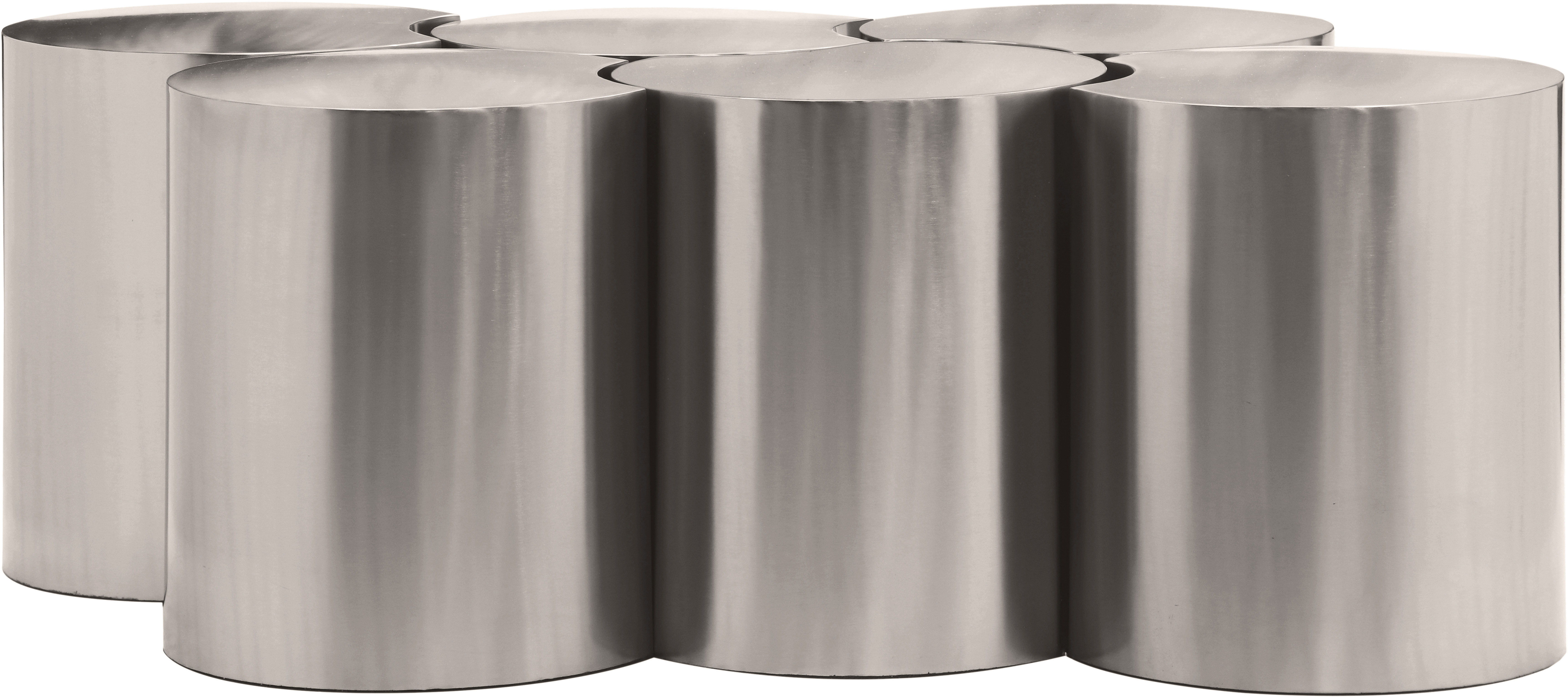 Dimple - 20" 6 Piece Modular Coffee Table - Silver