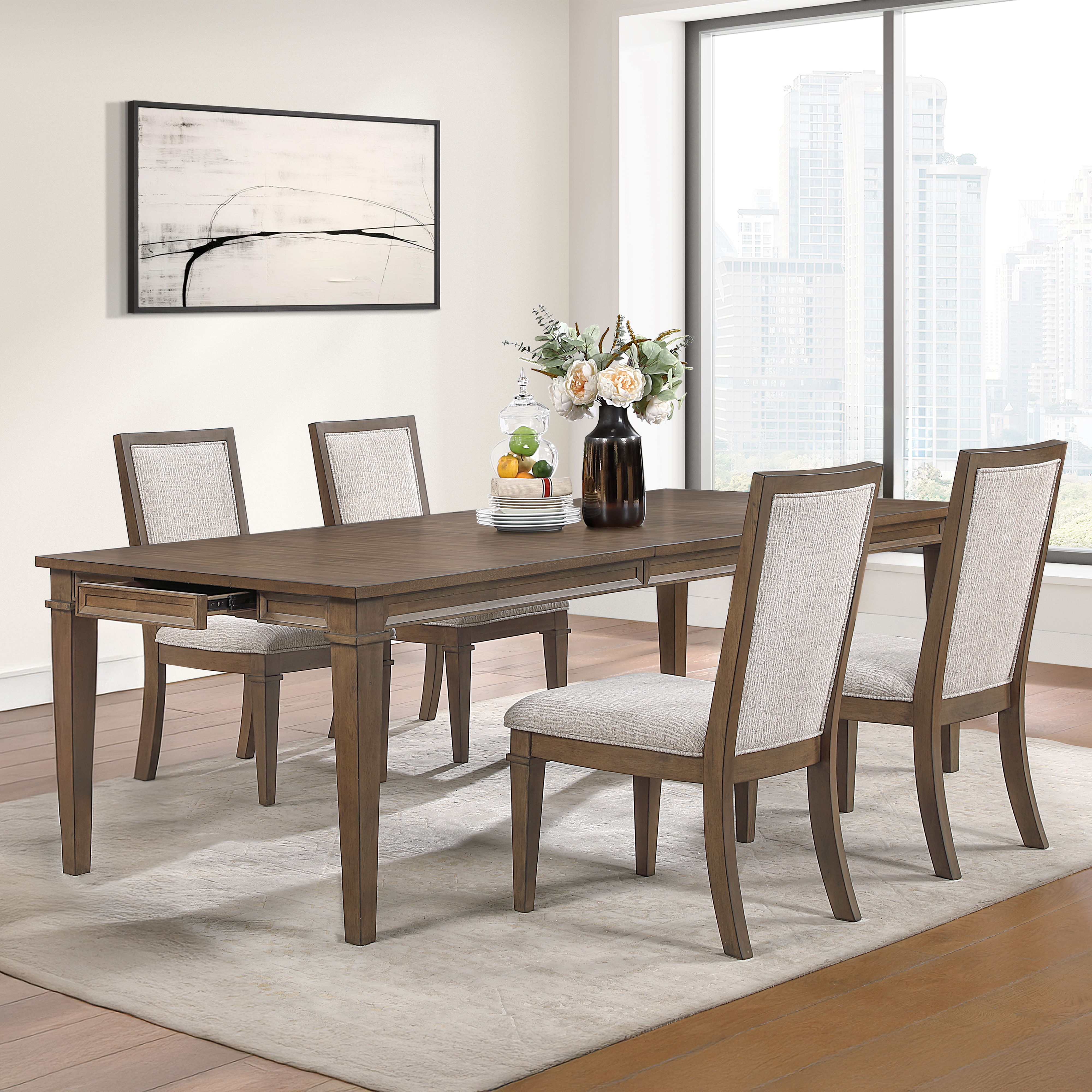 Mariana - Dining Table With 4 Side Chairs - Vintage Mocha
