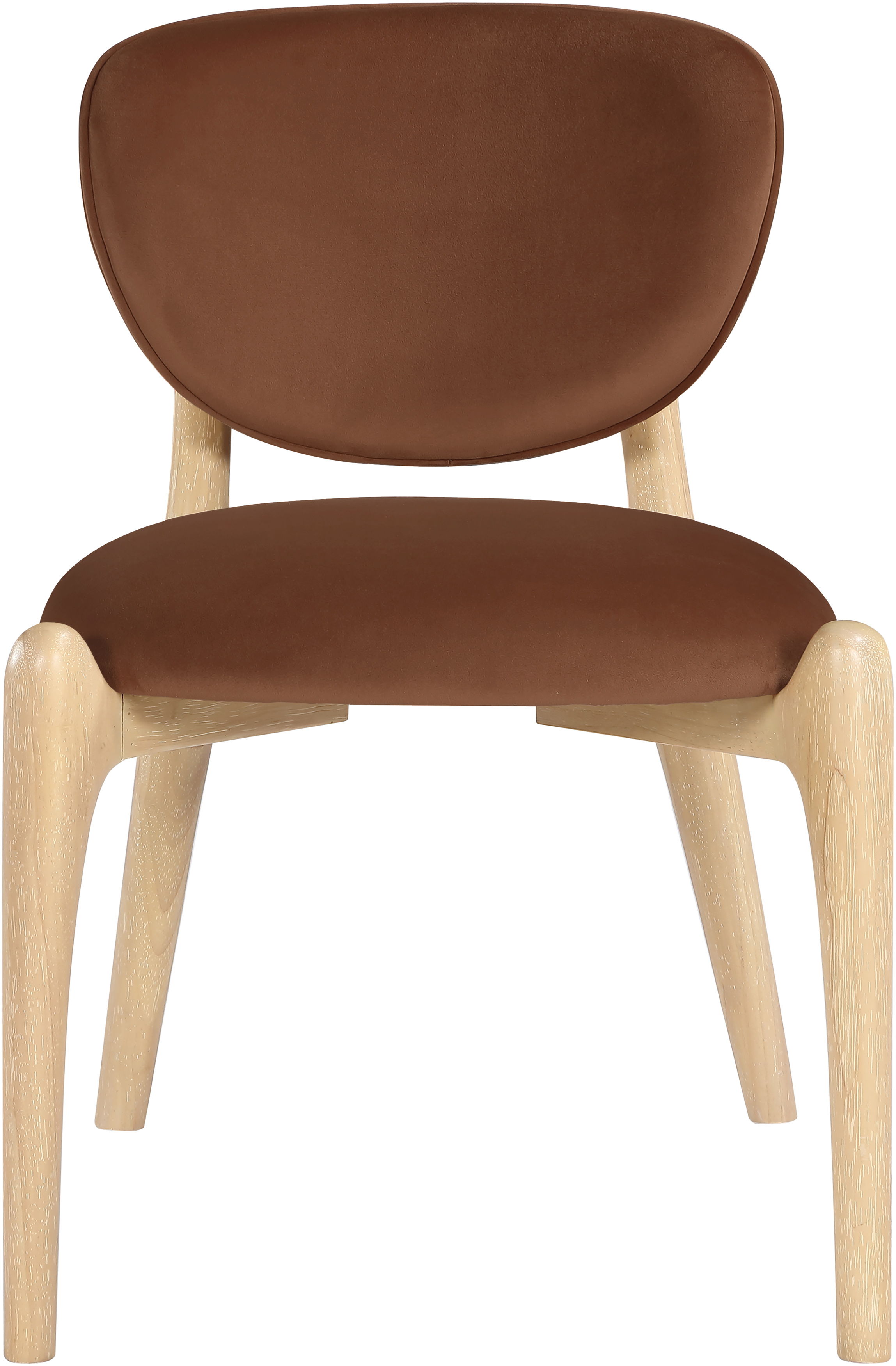 Velora - Upholstered Dining Chair (Set of 2) - Cognac / Natural
