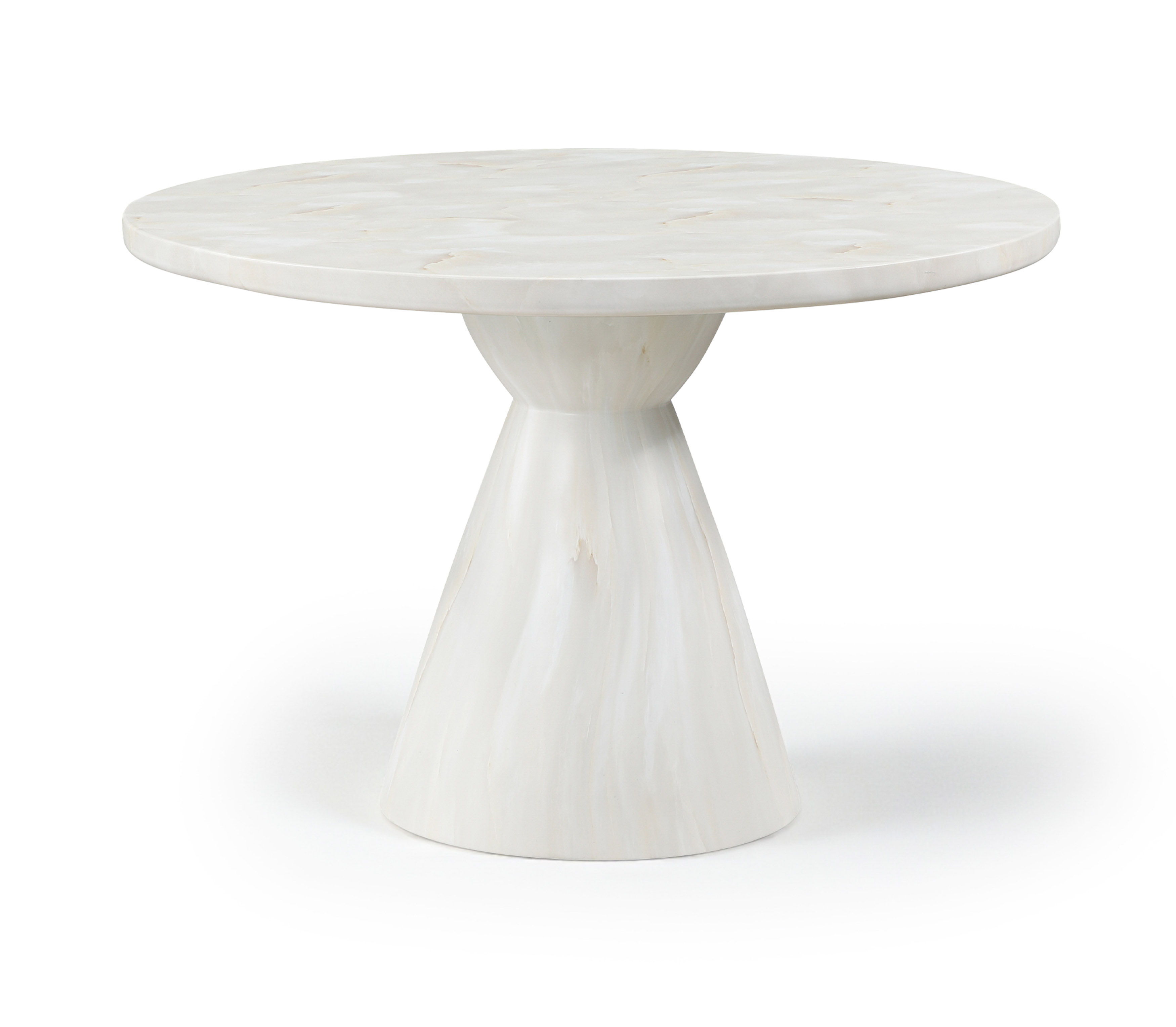 Aquino - Concrete Indoor / Outdoor Dining Table - White