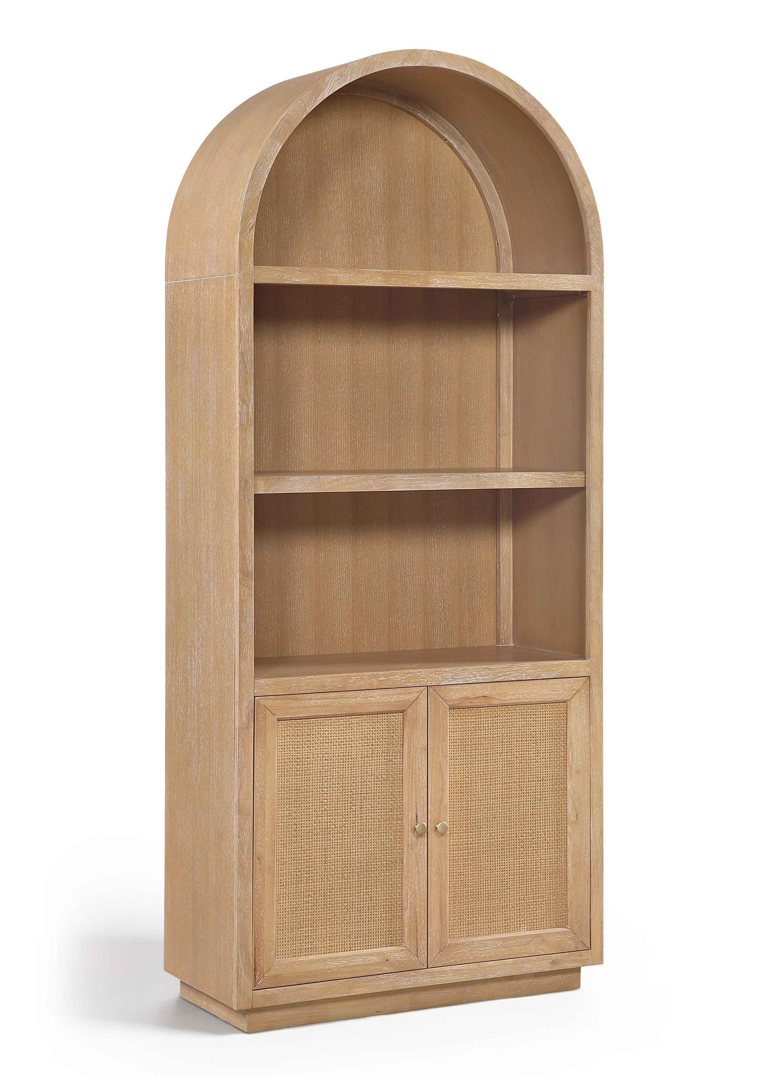Botanical - Oak Veneer And Solid Wood Bookcase - Natural