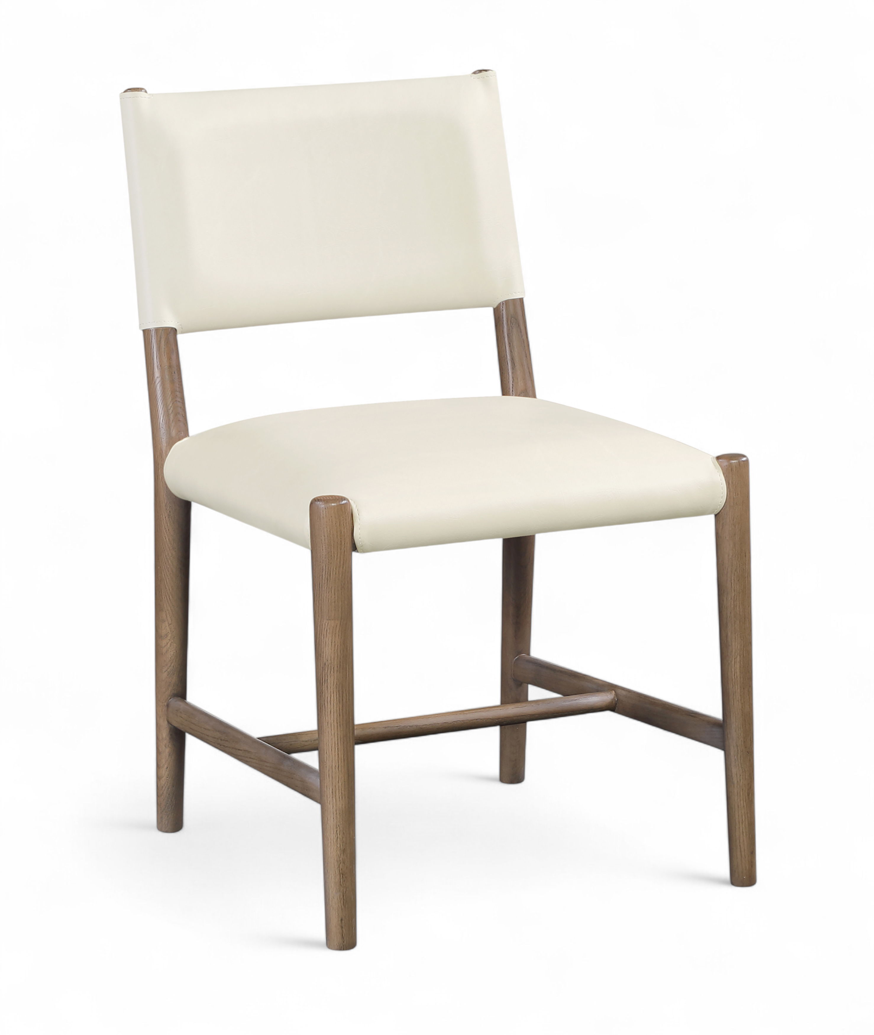 Andie - Upholstered Dining Chair Vegan Leather (Set of 2) - Cream
