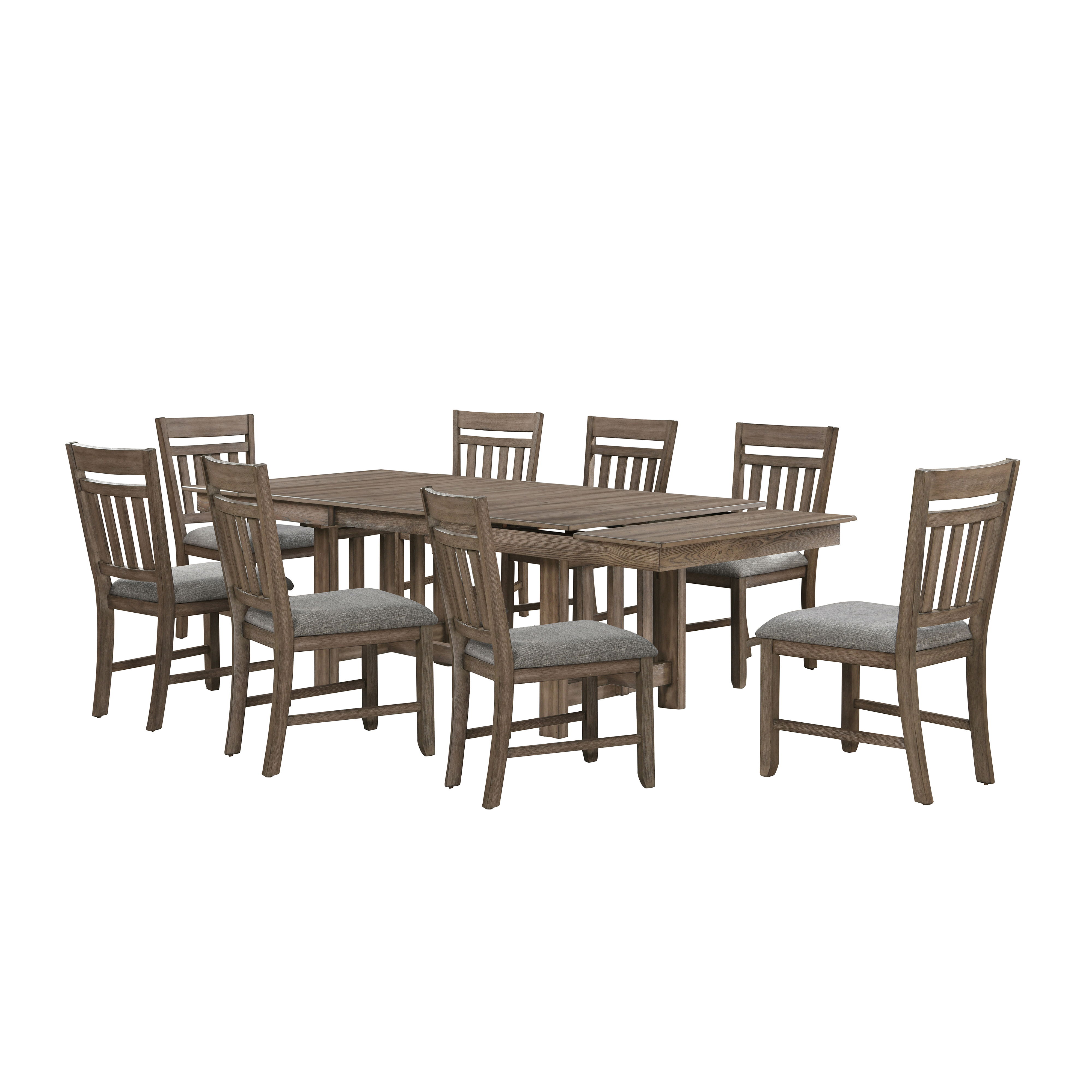 Harrisburg - Dining Table & 8 Chairs - Brown