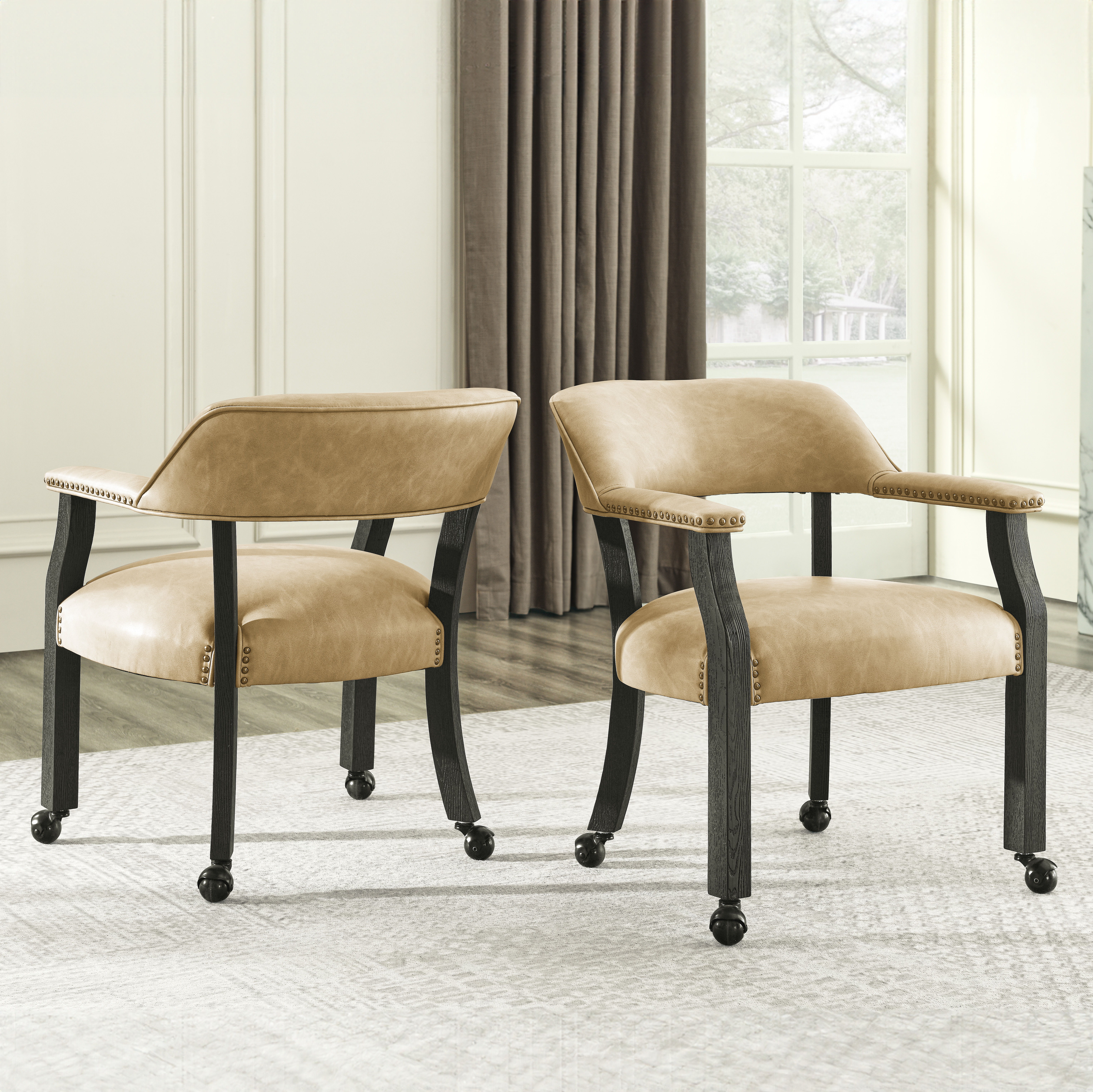 Rylie - Captain's Chair - Black