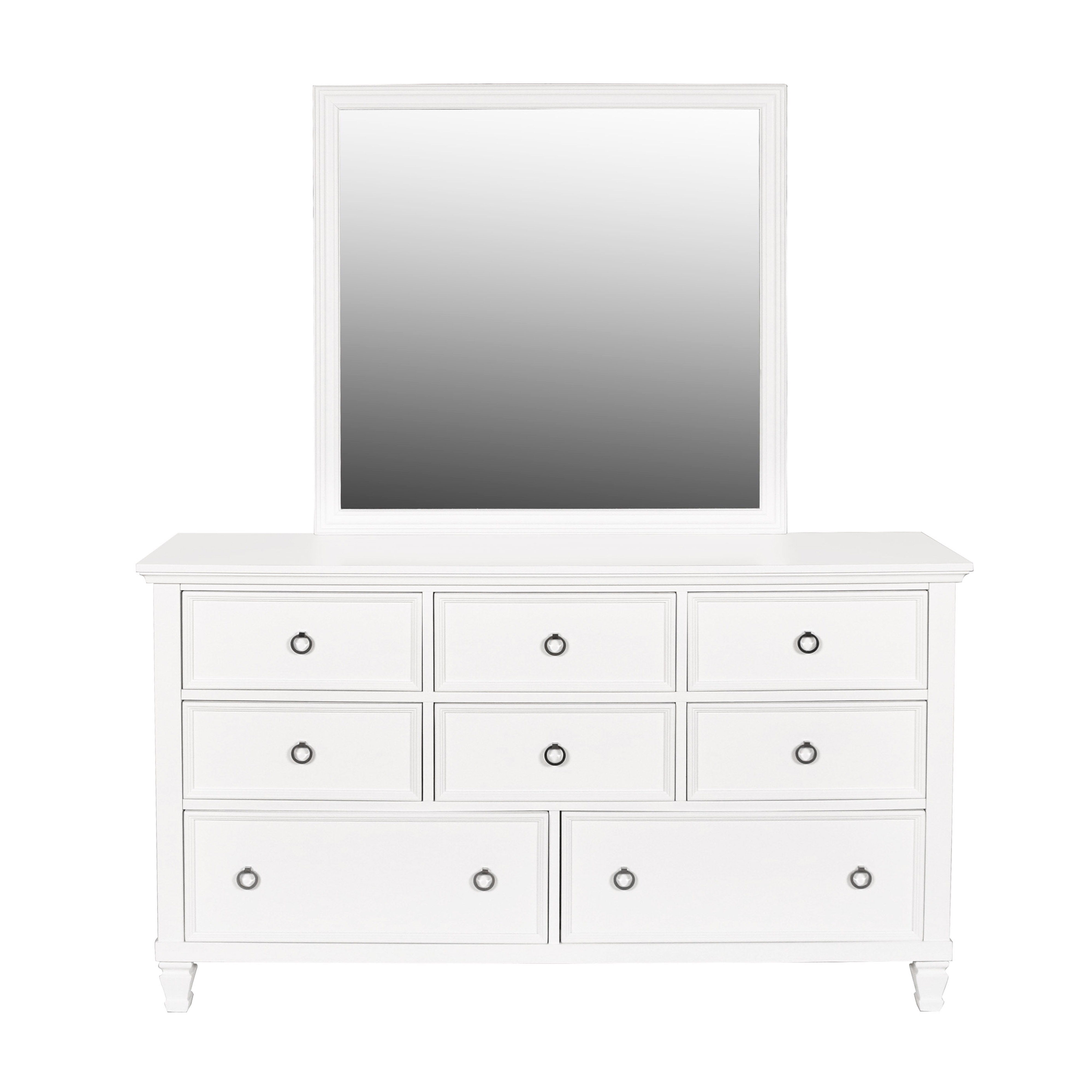 Tamarack - Dresser & Mirror Combo - White