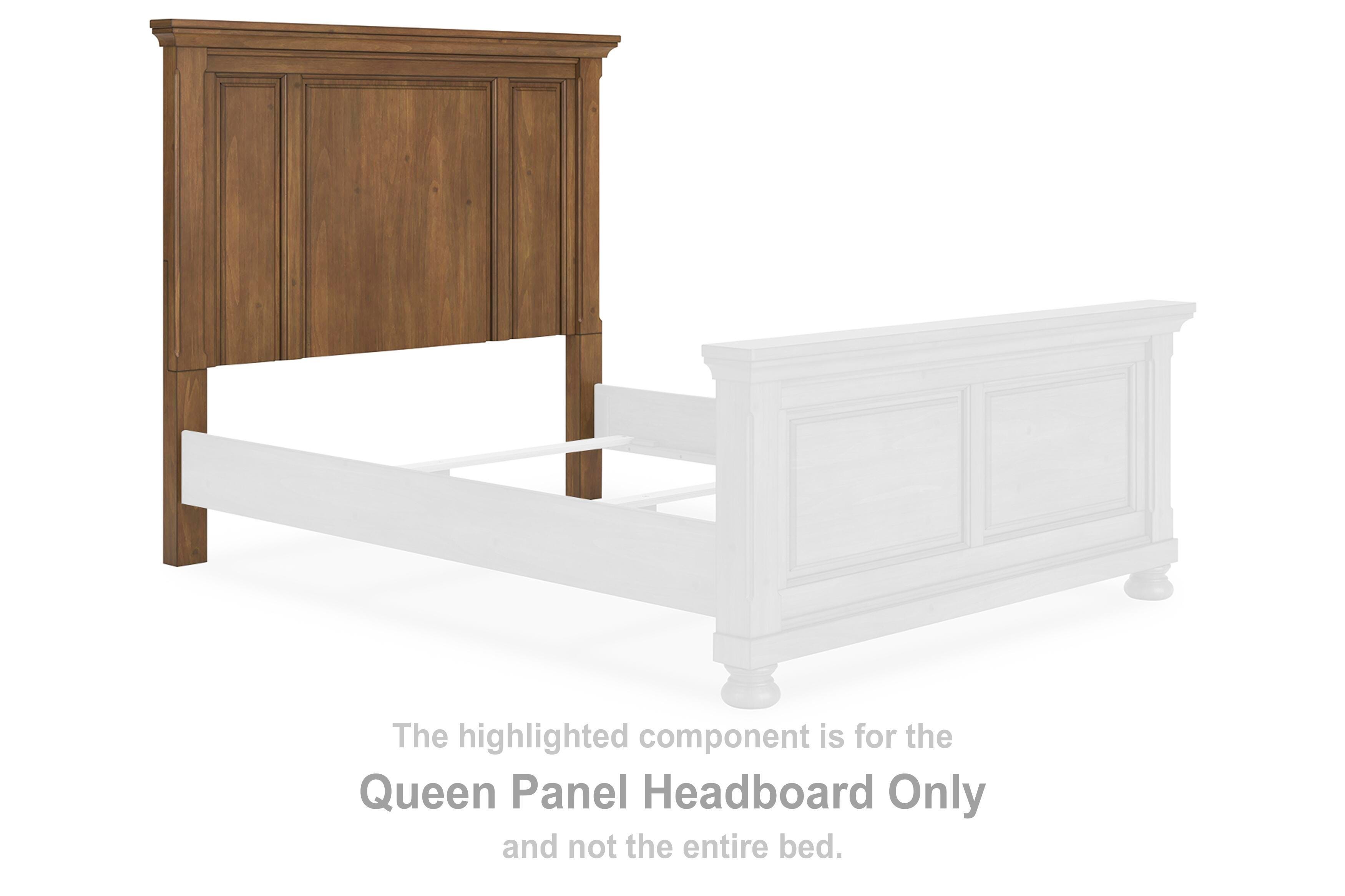 Feddinger – Queen Panel Headboard – Medium Brown