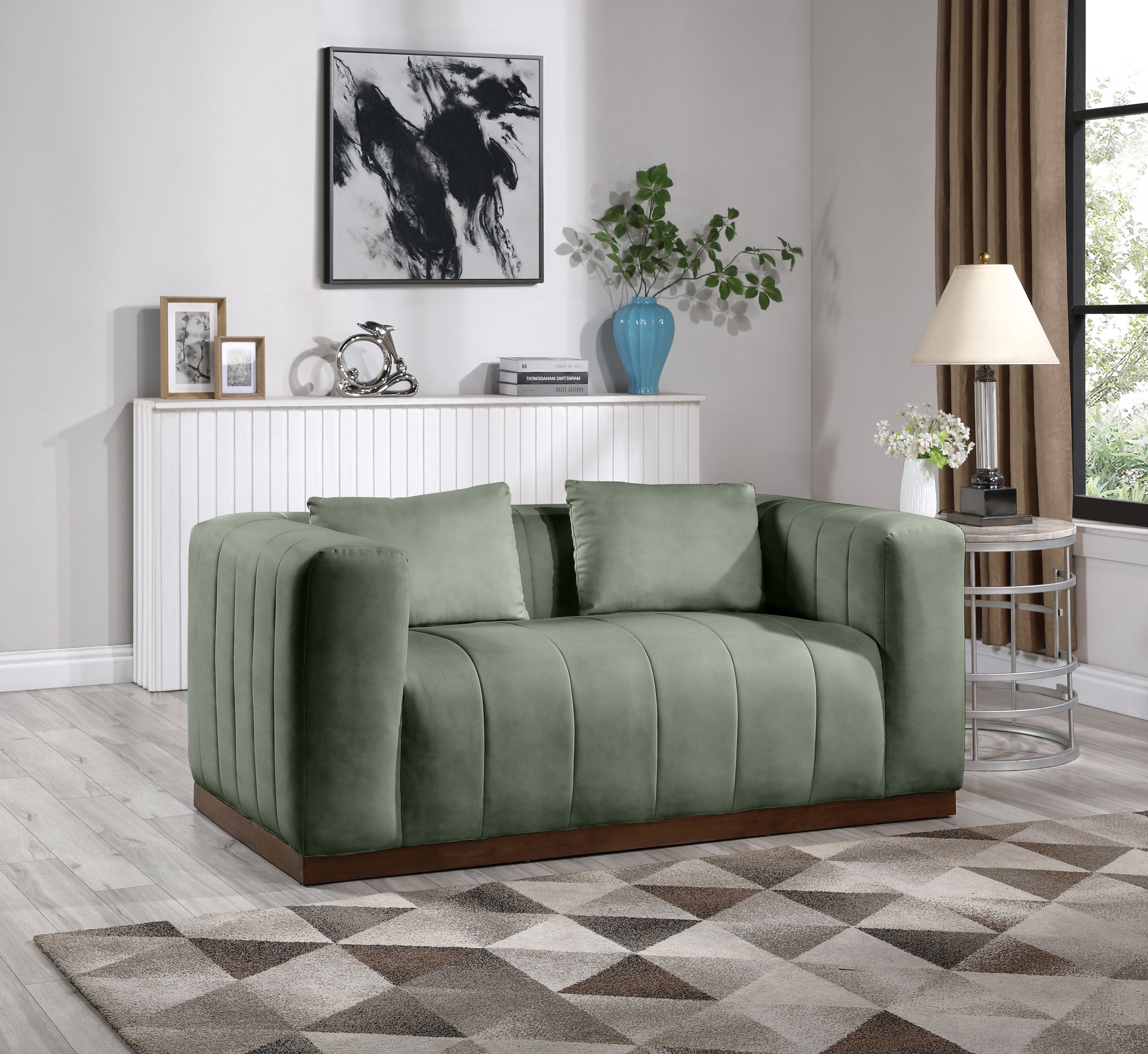 Mallina - Loveseat - Green