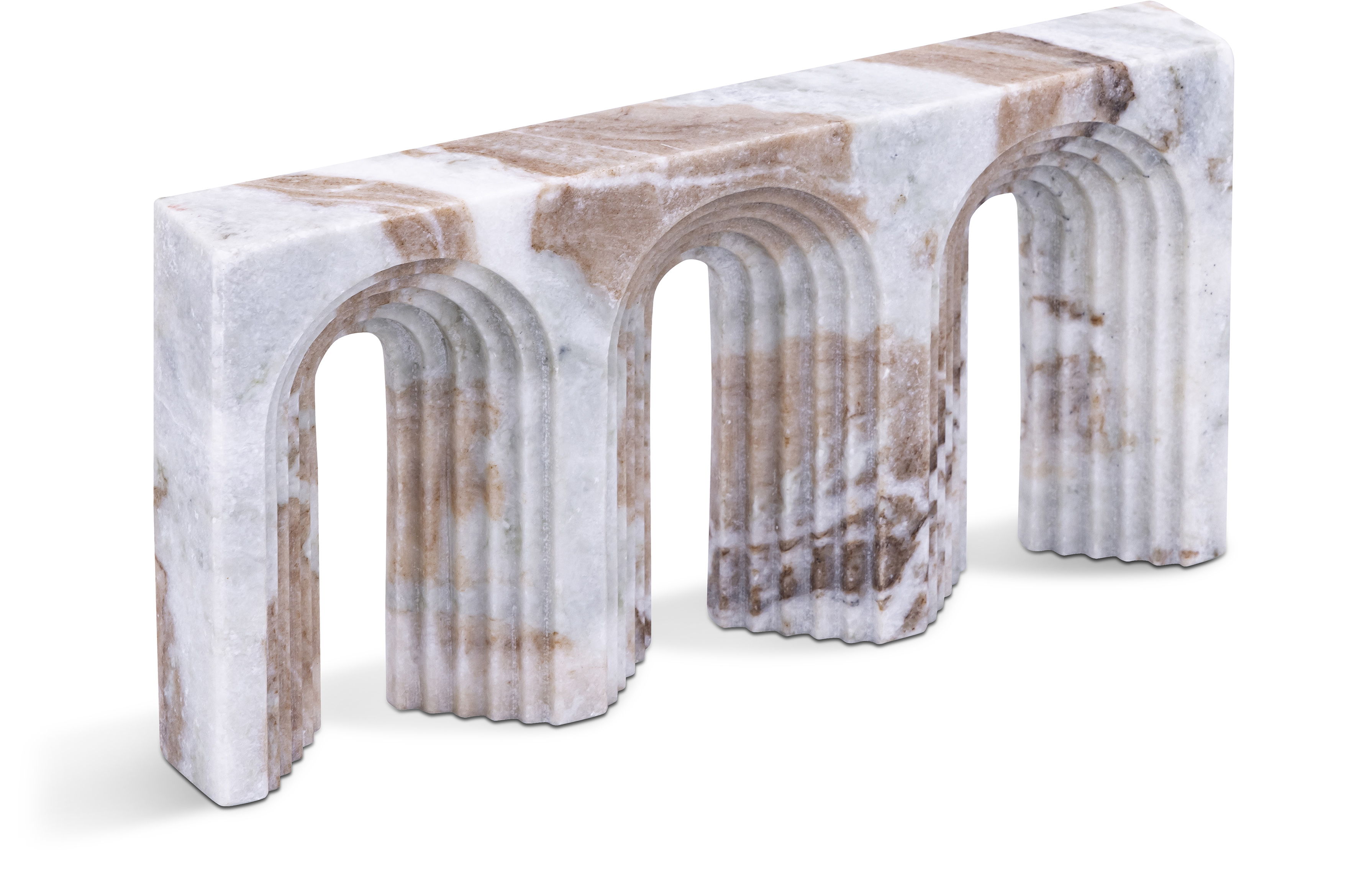 Curva - Marble Decorative Object - Brown