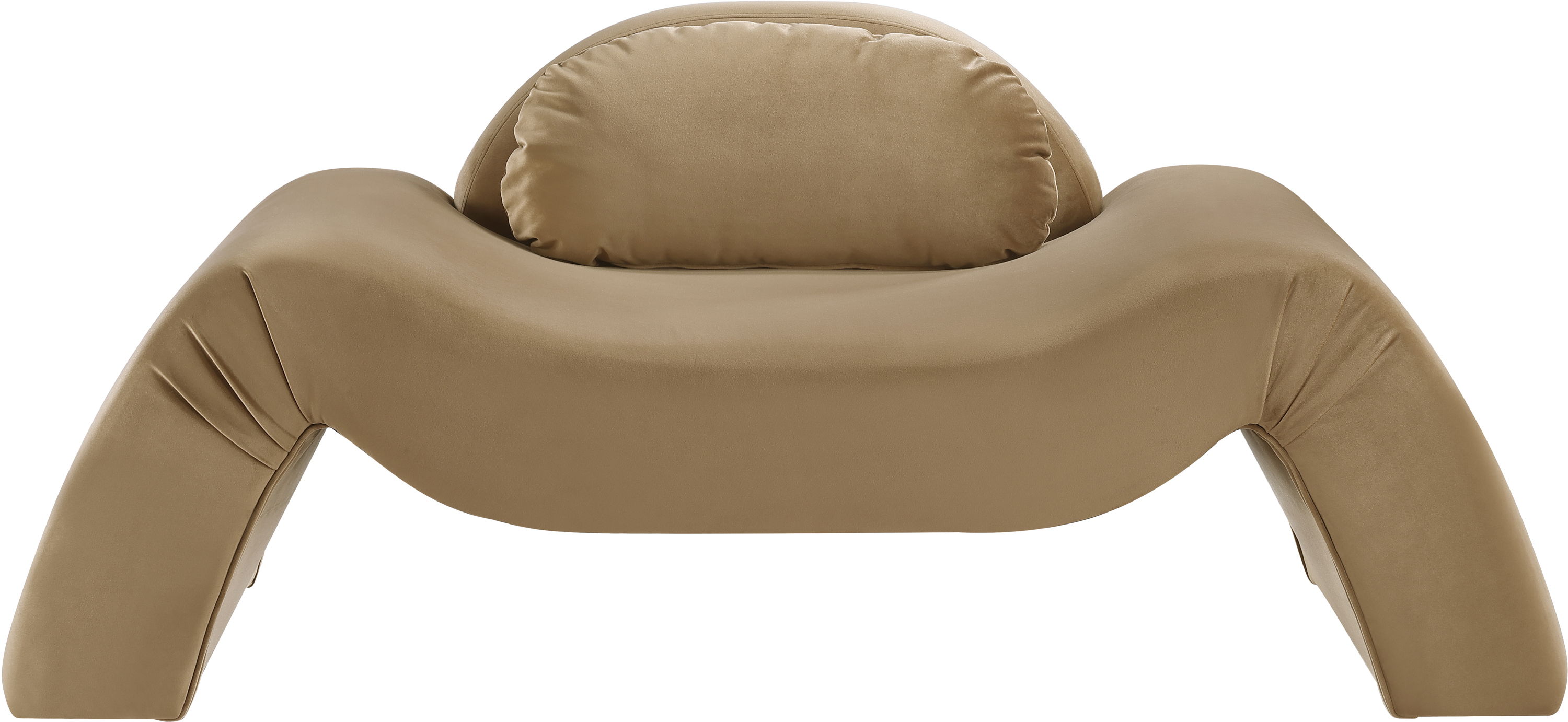 Austin - Velvet Accent Chair - Saddle