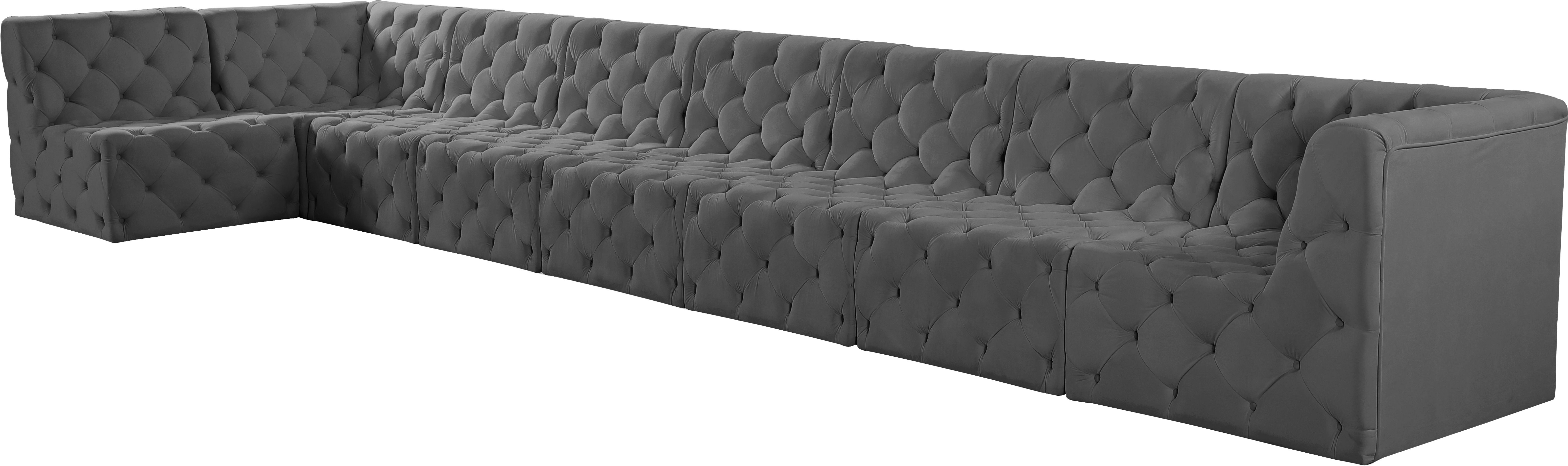 Tuft - 8 Piece Modular Sectional - Gray