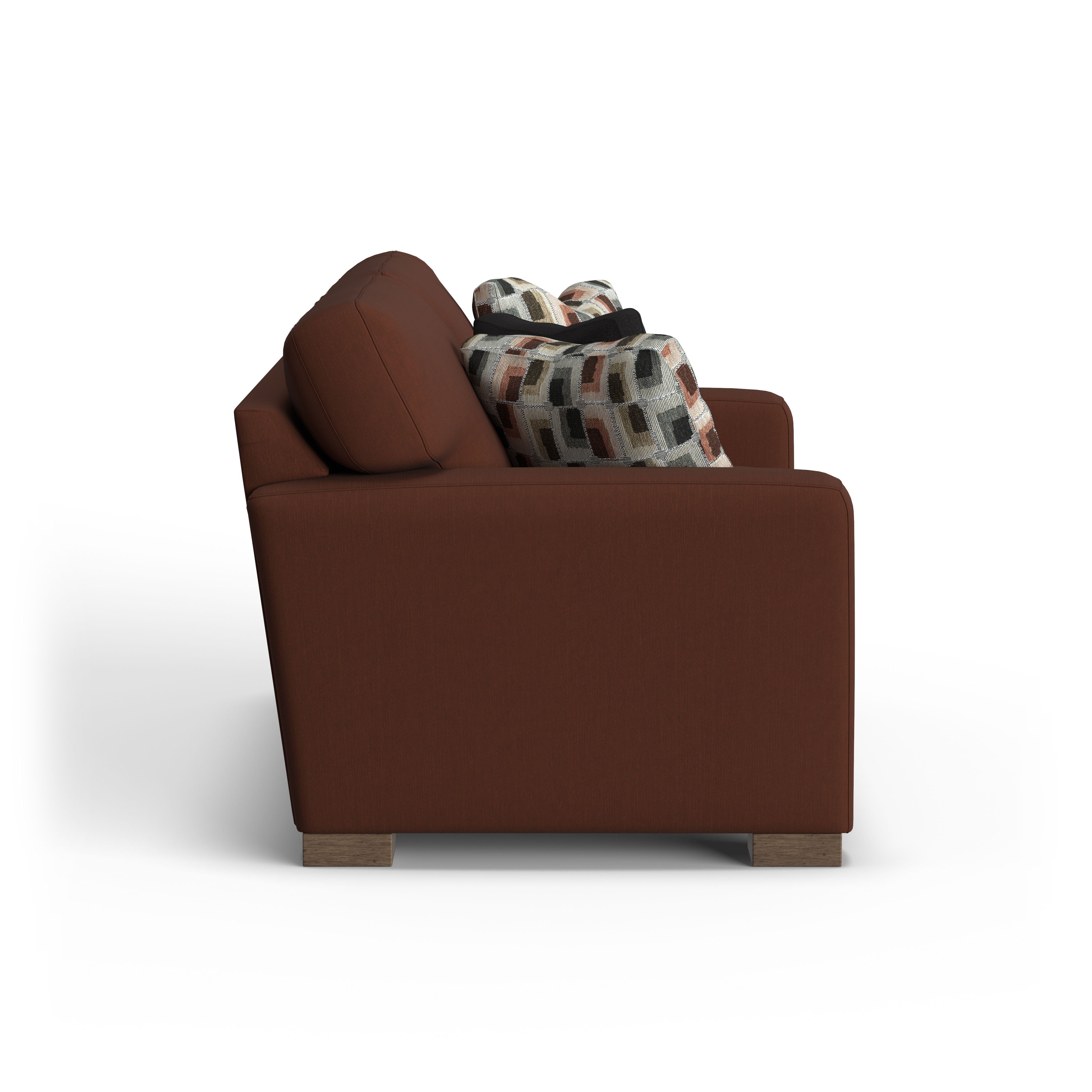 Bryant - Fabric Loveseat, dark brown, view 7