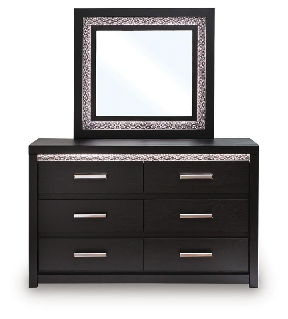 Shoralli - Dresser And Mirror - Black