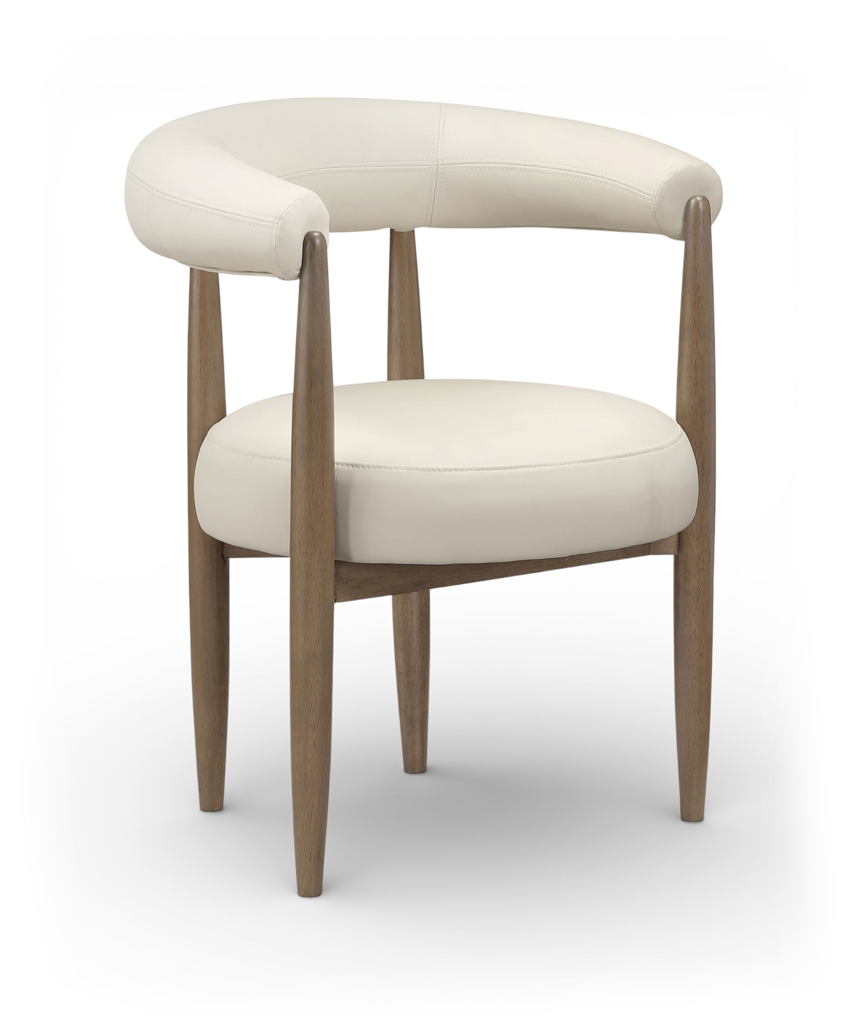 Sable - Vegan Leather Upholstered Dining Chair (Set of 2) - Beige