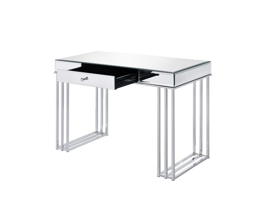 Critter - Writing Desk - Mirrored And Chrome, silver, view 2
