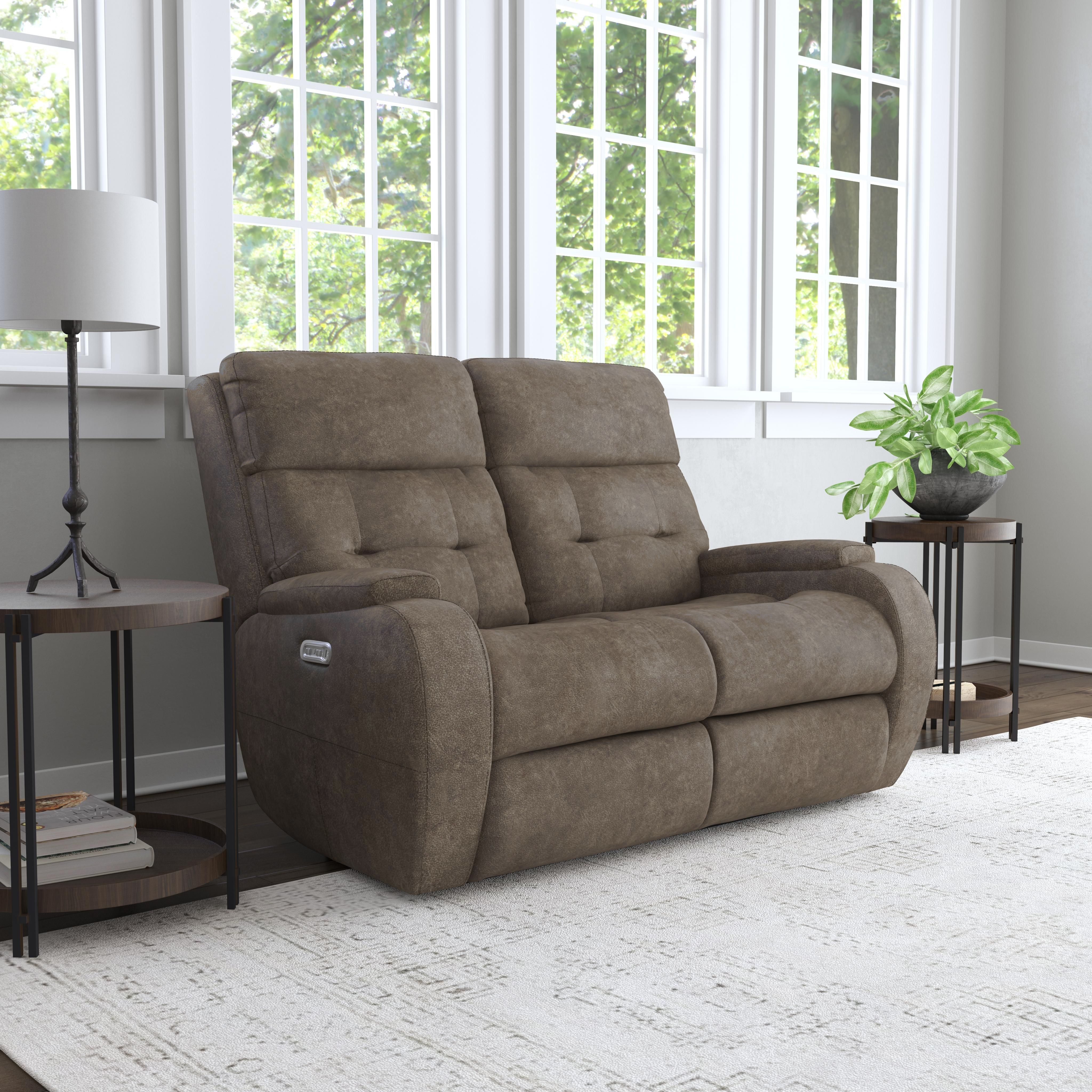 Strait - Leather Power Reclining Loveseat With Power Headrests, white, view 8
