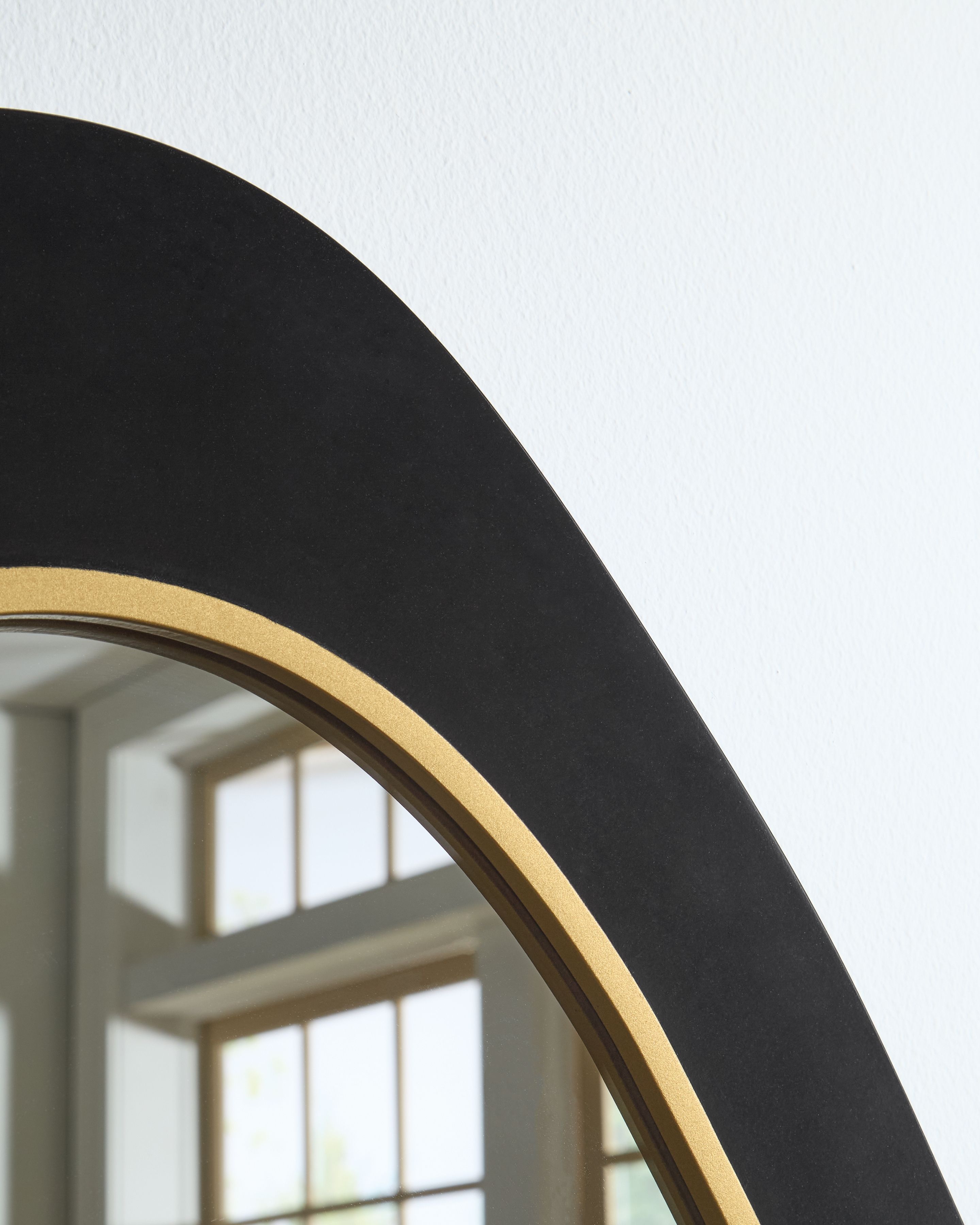 Kierlock - Accent Mirror - Black / Gold Finish, black, view 5