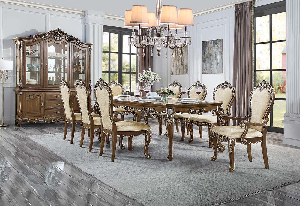 Latisha - Dining Table - Antique Oak, dark brown, view 6