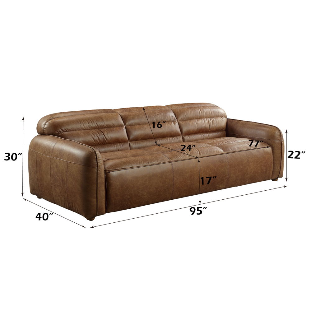 Rafer - Sofa - Cocoa Top Grain Leather, light brown, view 5