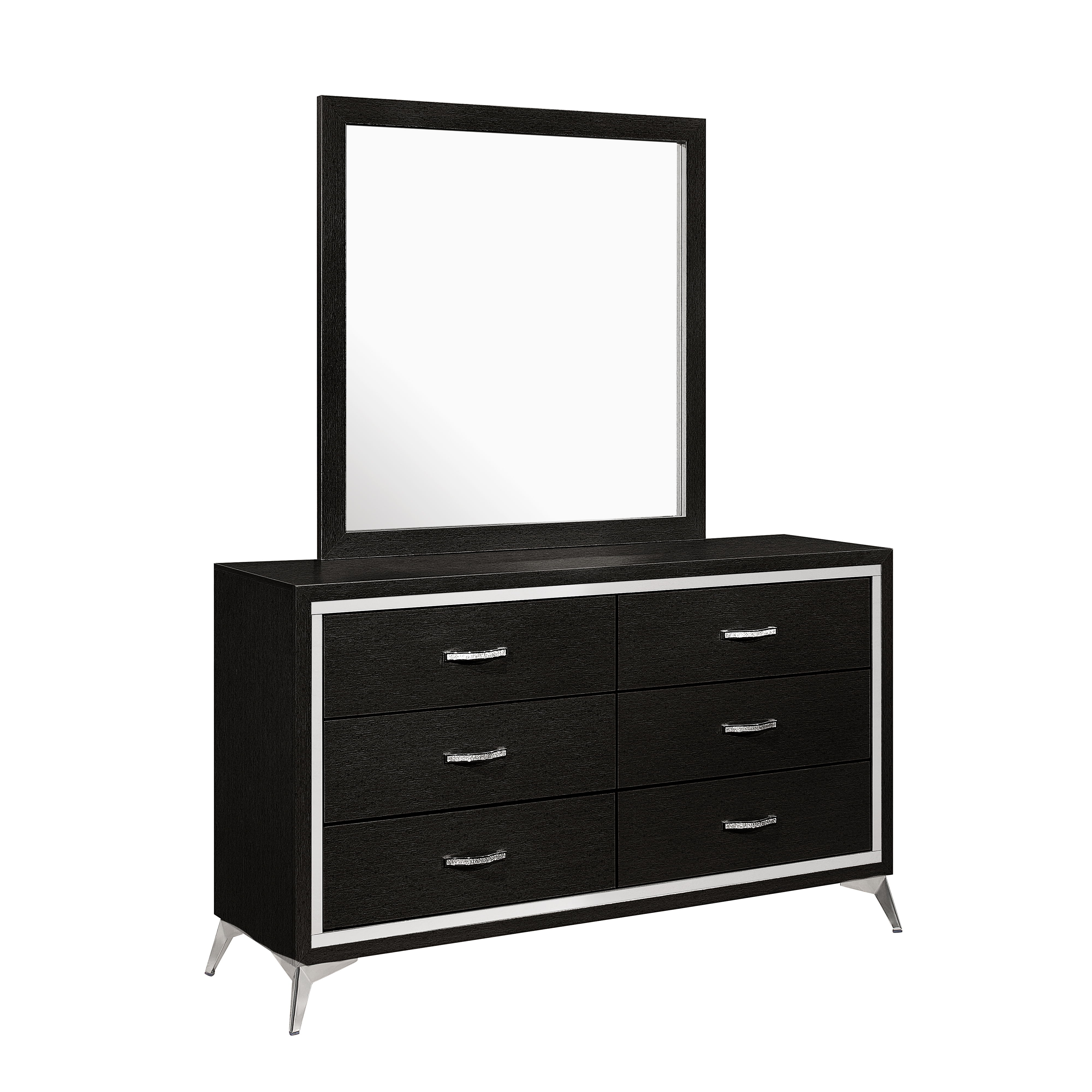 Huxley - Dresser & Mirror - Black