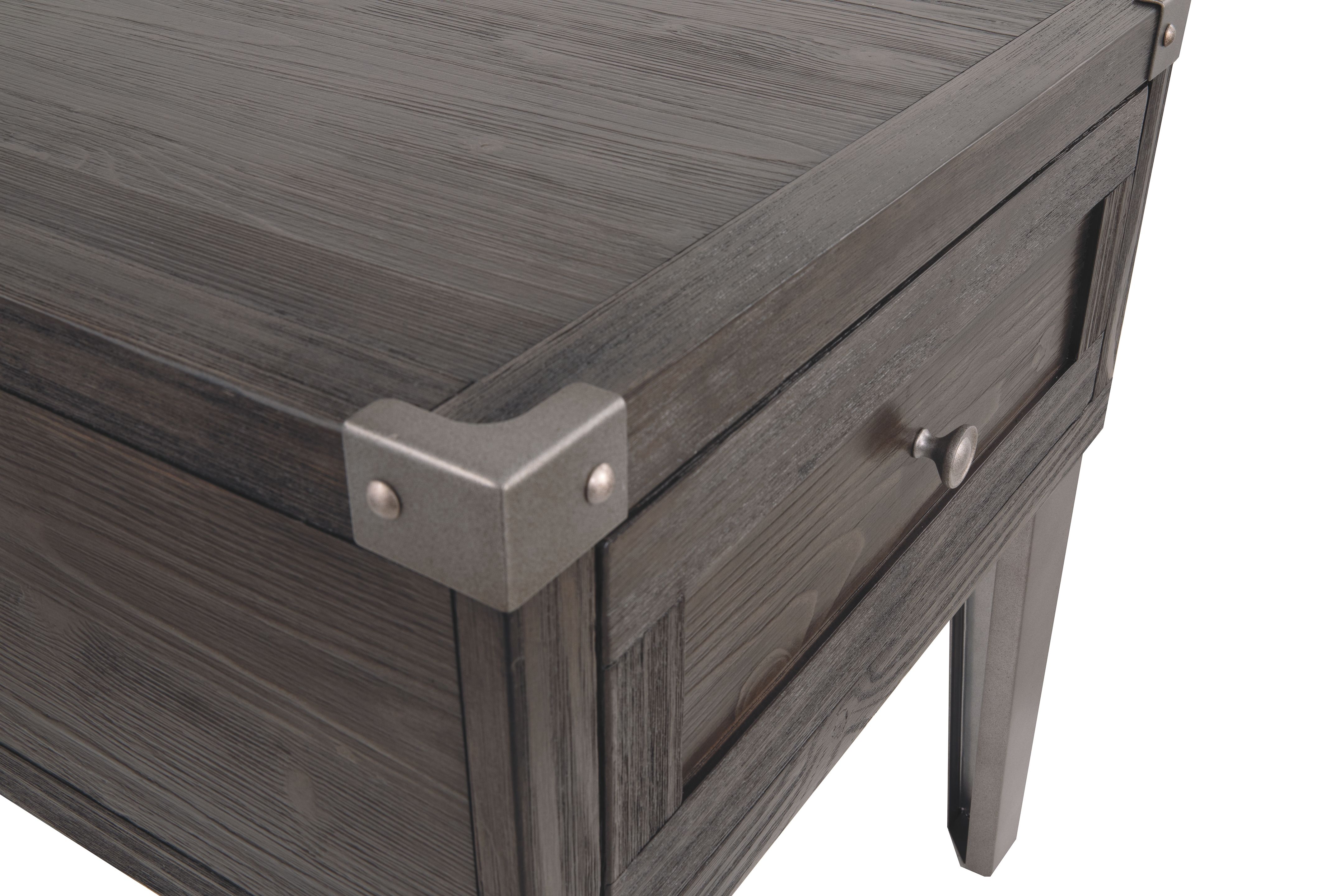 Ashley Furniture Todoe - Rectangular End Table - Dark Gray - Image 11