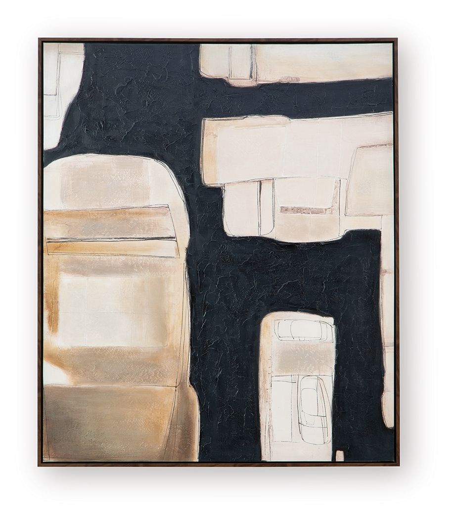 Ashley Furniture Feyville - Wall Art - Black / Brown / Cream - Image 5