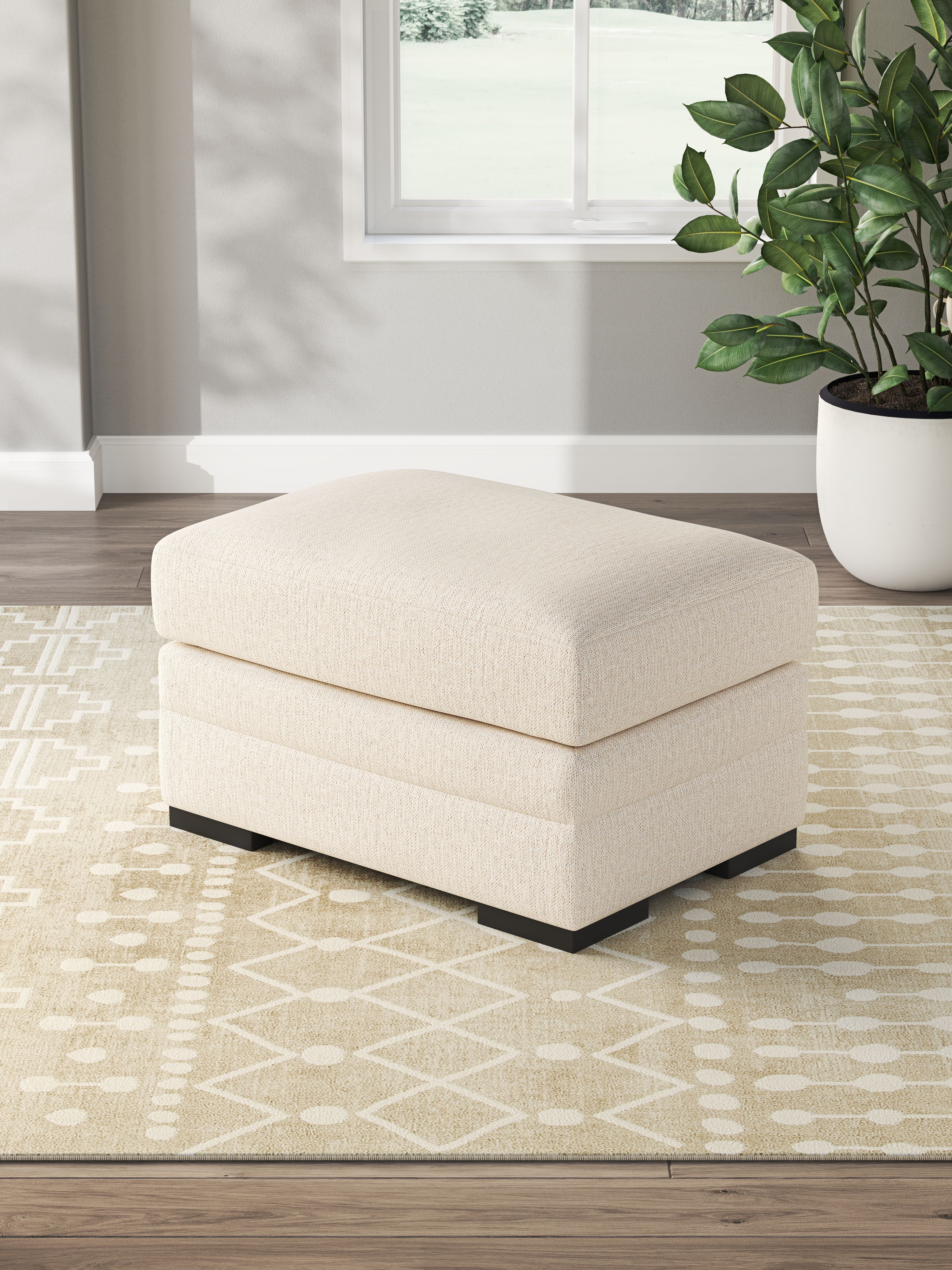 Ashley Furniture Lango - Ottoman - Jute - Image 2