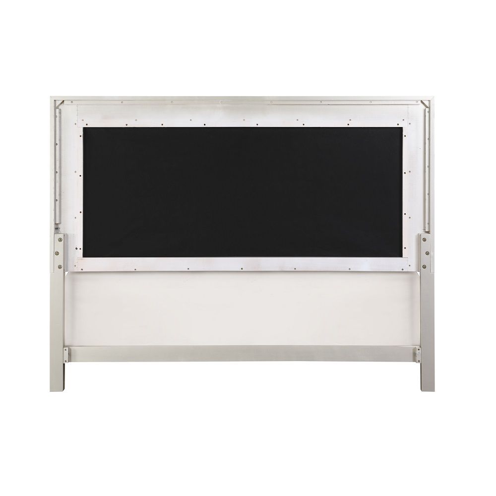 Sliverfluff - California King Bed With LED & Storages - Synthetic Leather & Champagne, beige, view 5