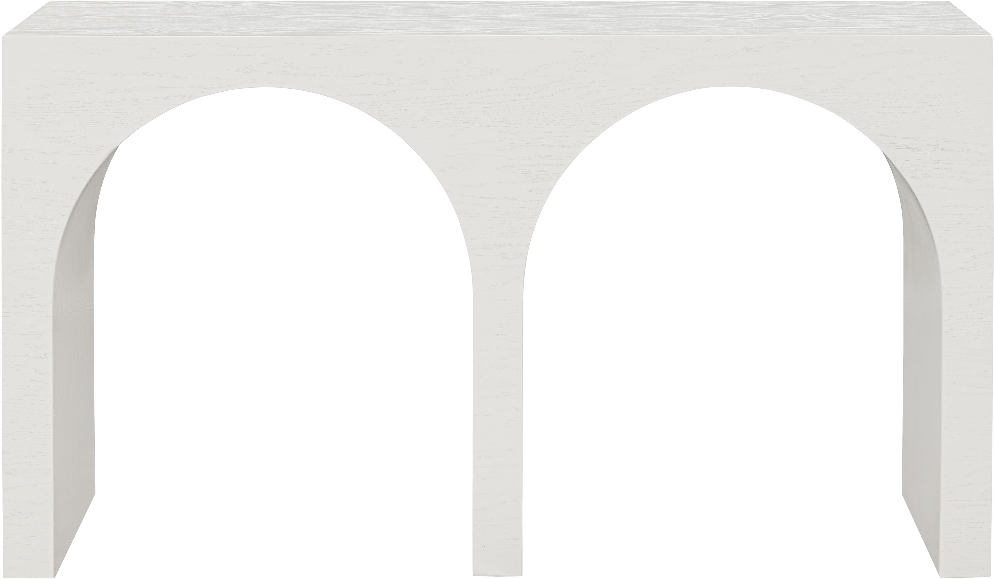 June - Oak Wood Console Table - Cream