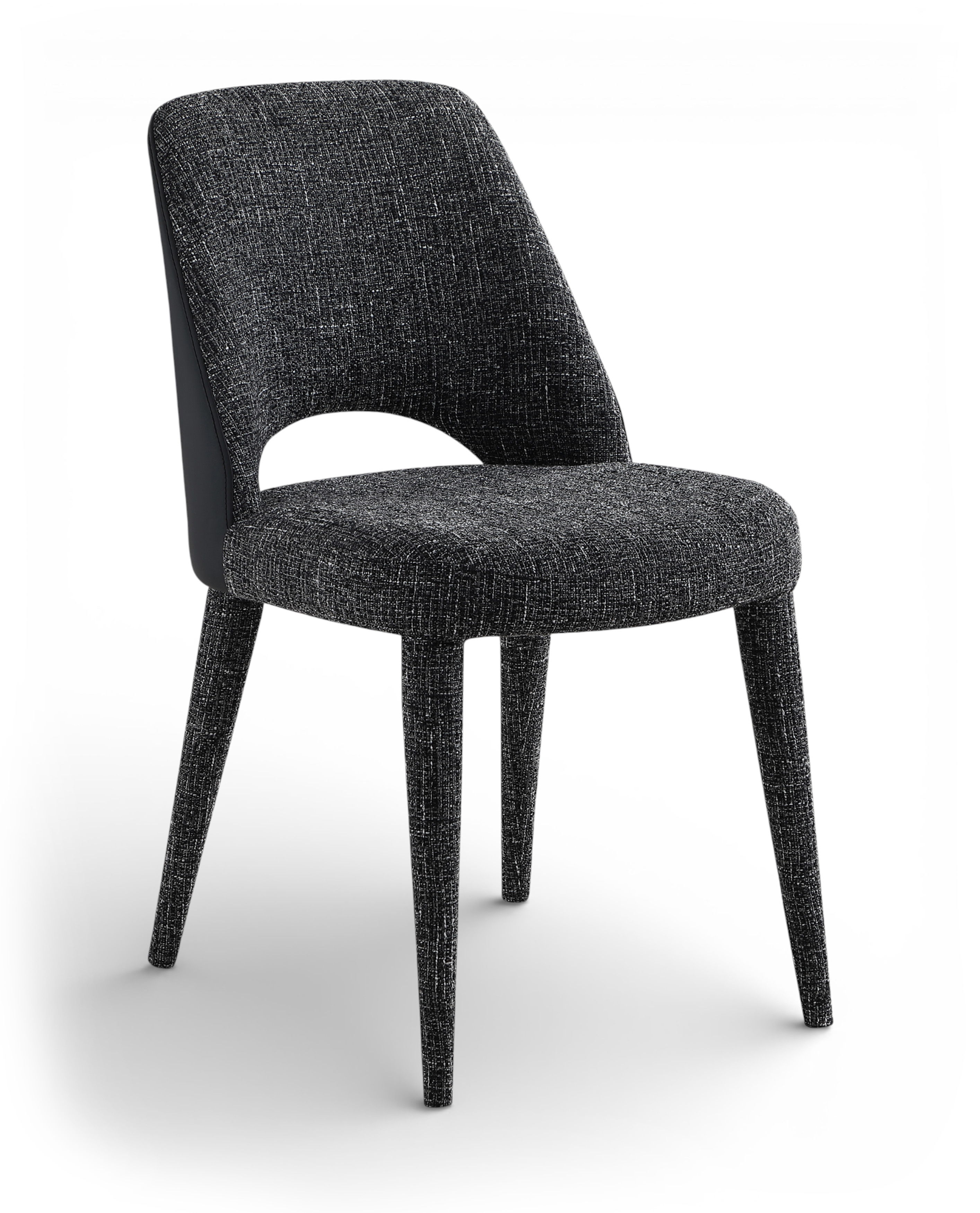 Cici - Fabric Upholstered Dining Chair (Set of 2) - Black