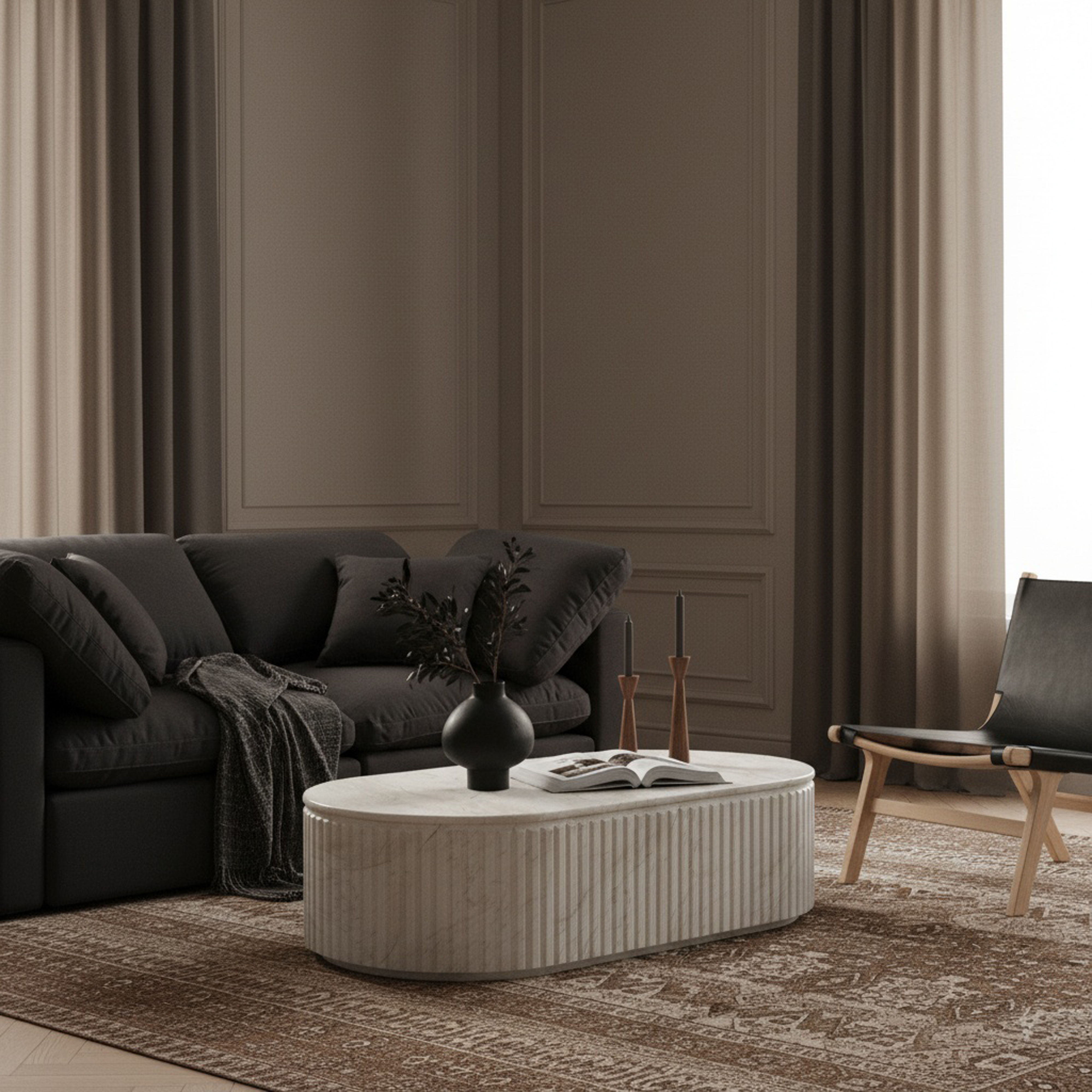Catania - Concrete Indoor / Outdoor Coffee Table - White