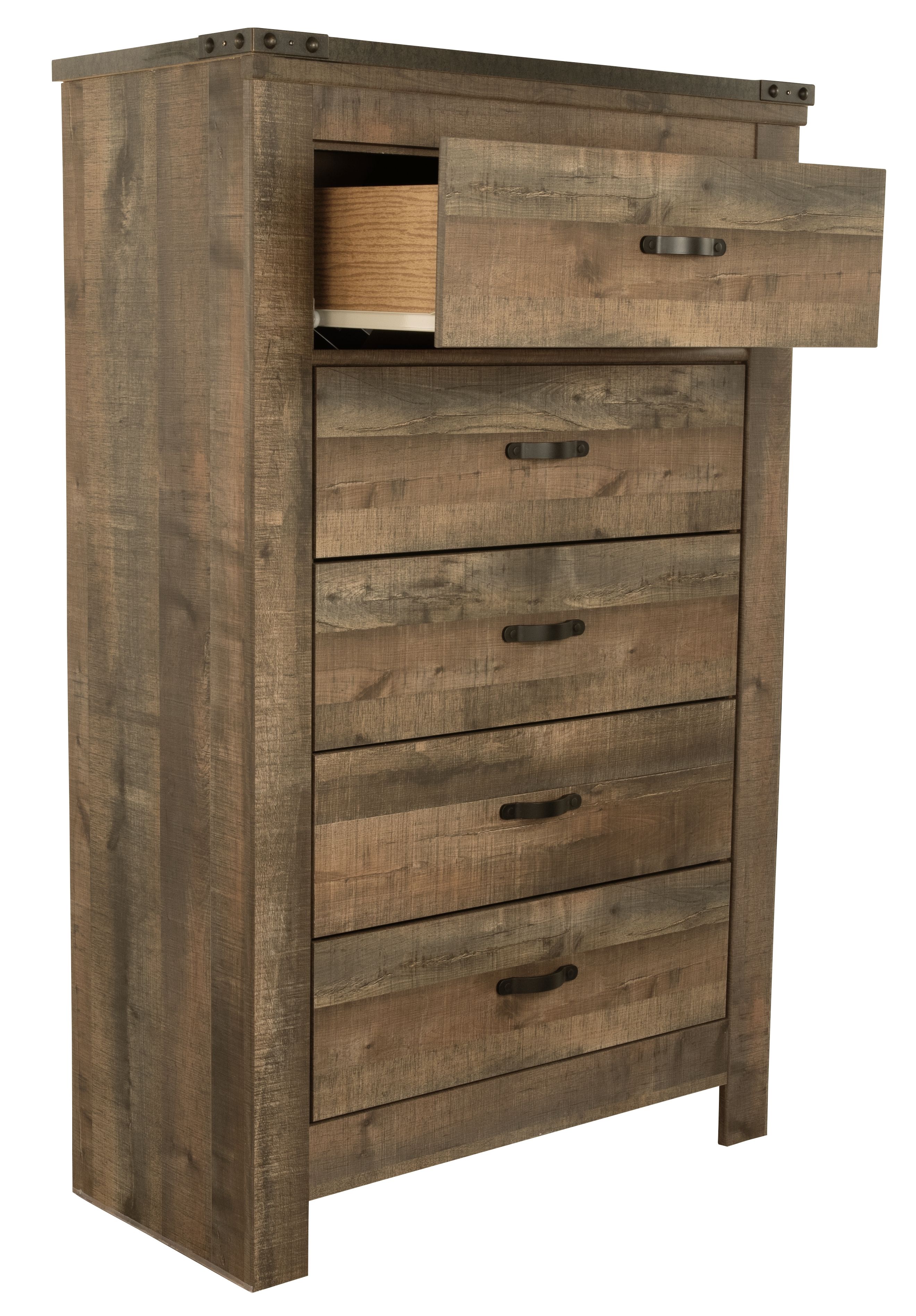 Ashley Furniture Trinell - Five Drawer Chest - Brown - Image 8