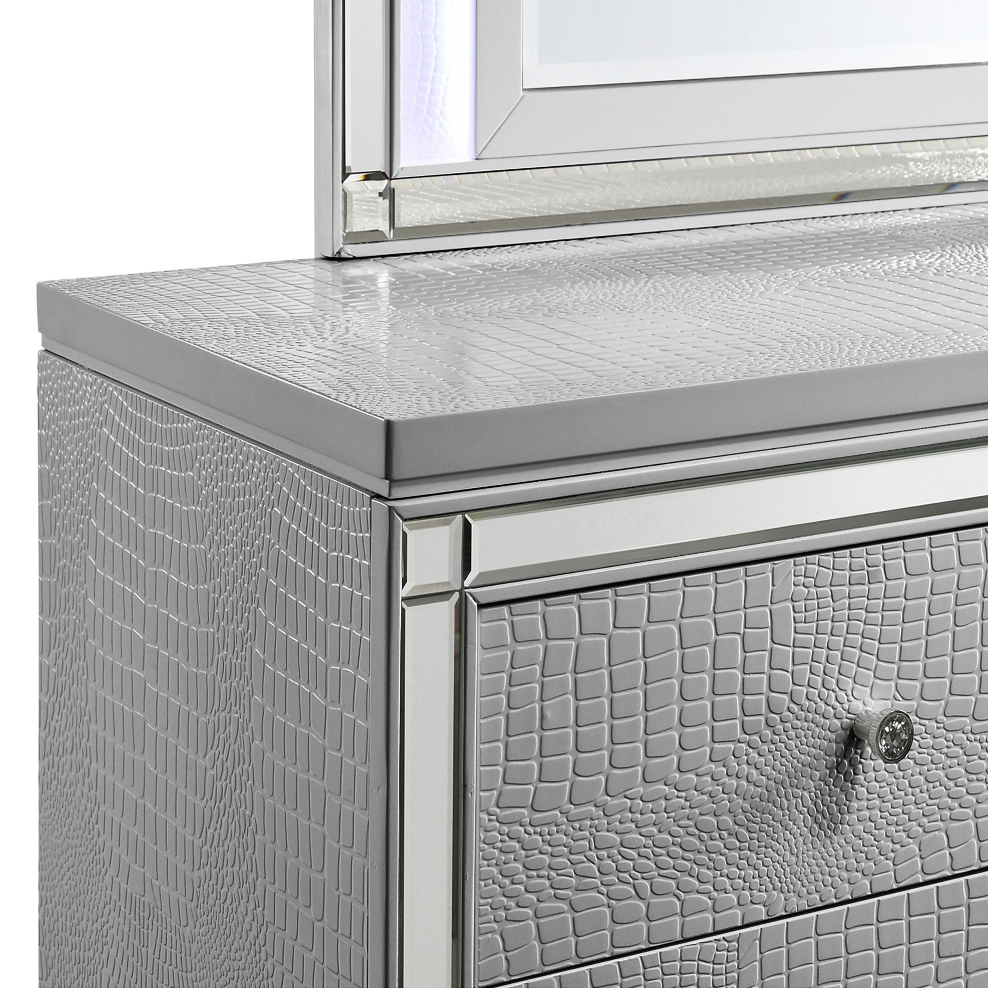 Valentino - Lighted Mirror - Silver, gray, view 5