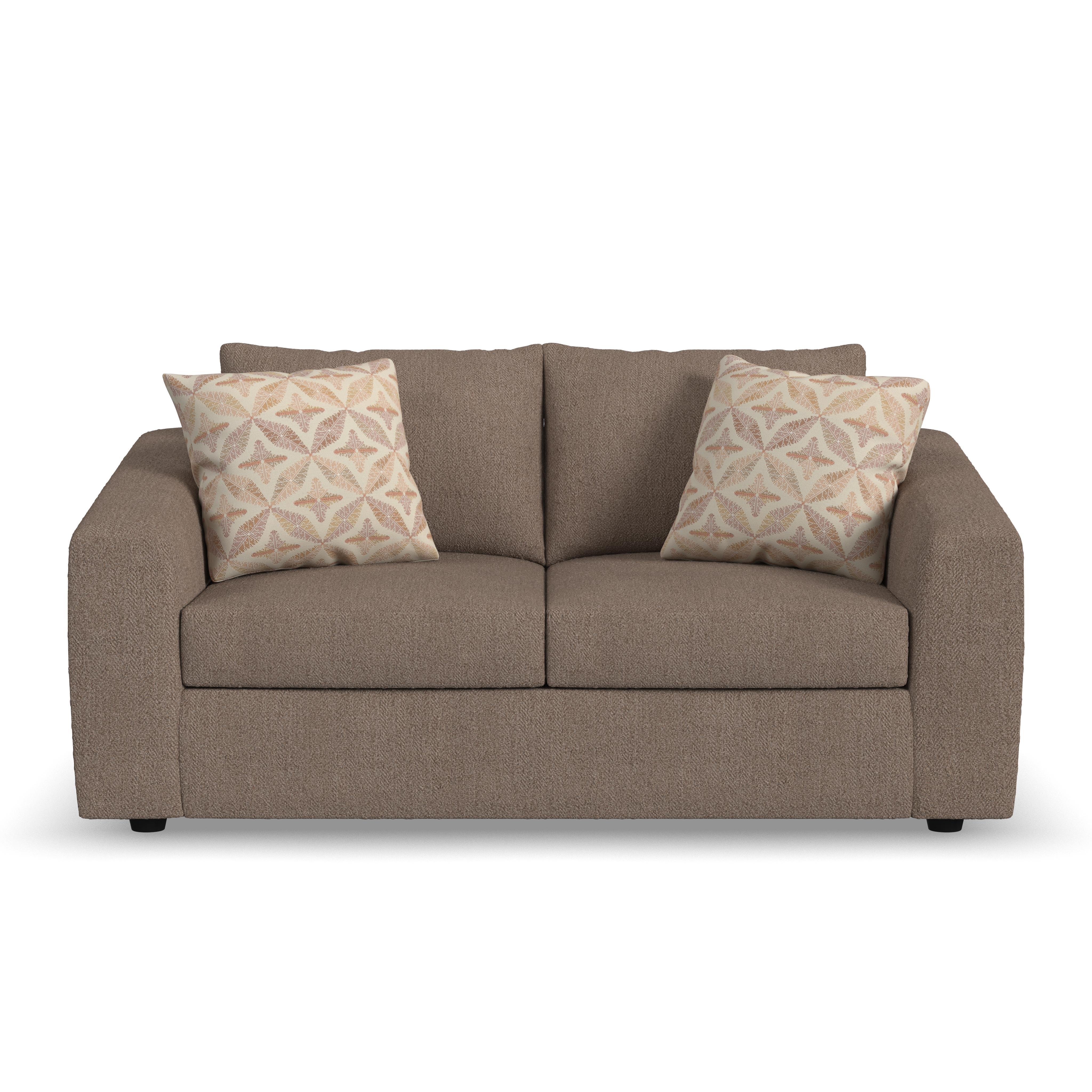 Chevy - Fabric Loveseat - Brown, light brown, view 4