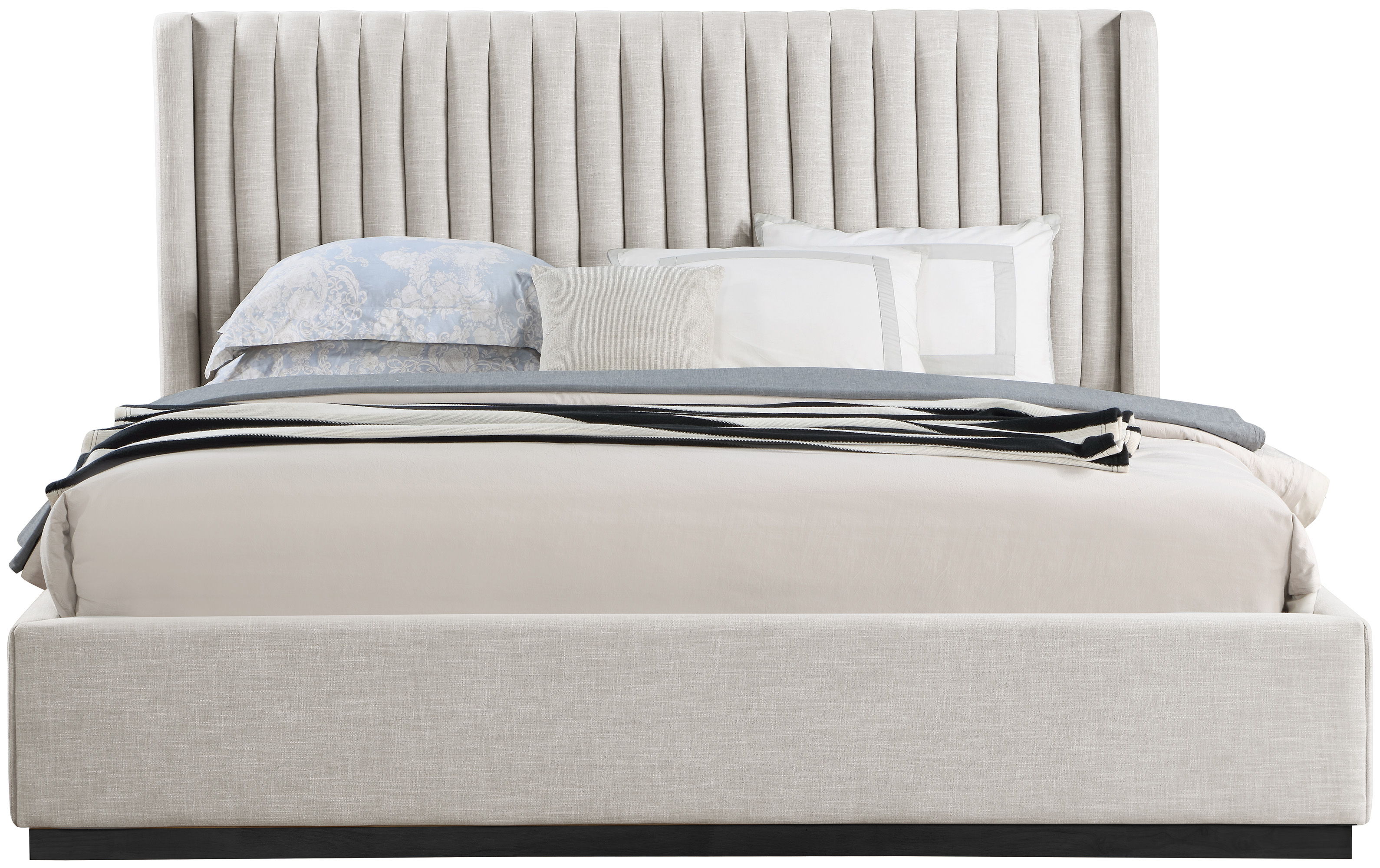 Logan - King Bed - Beige