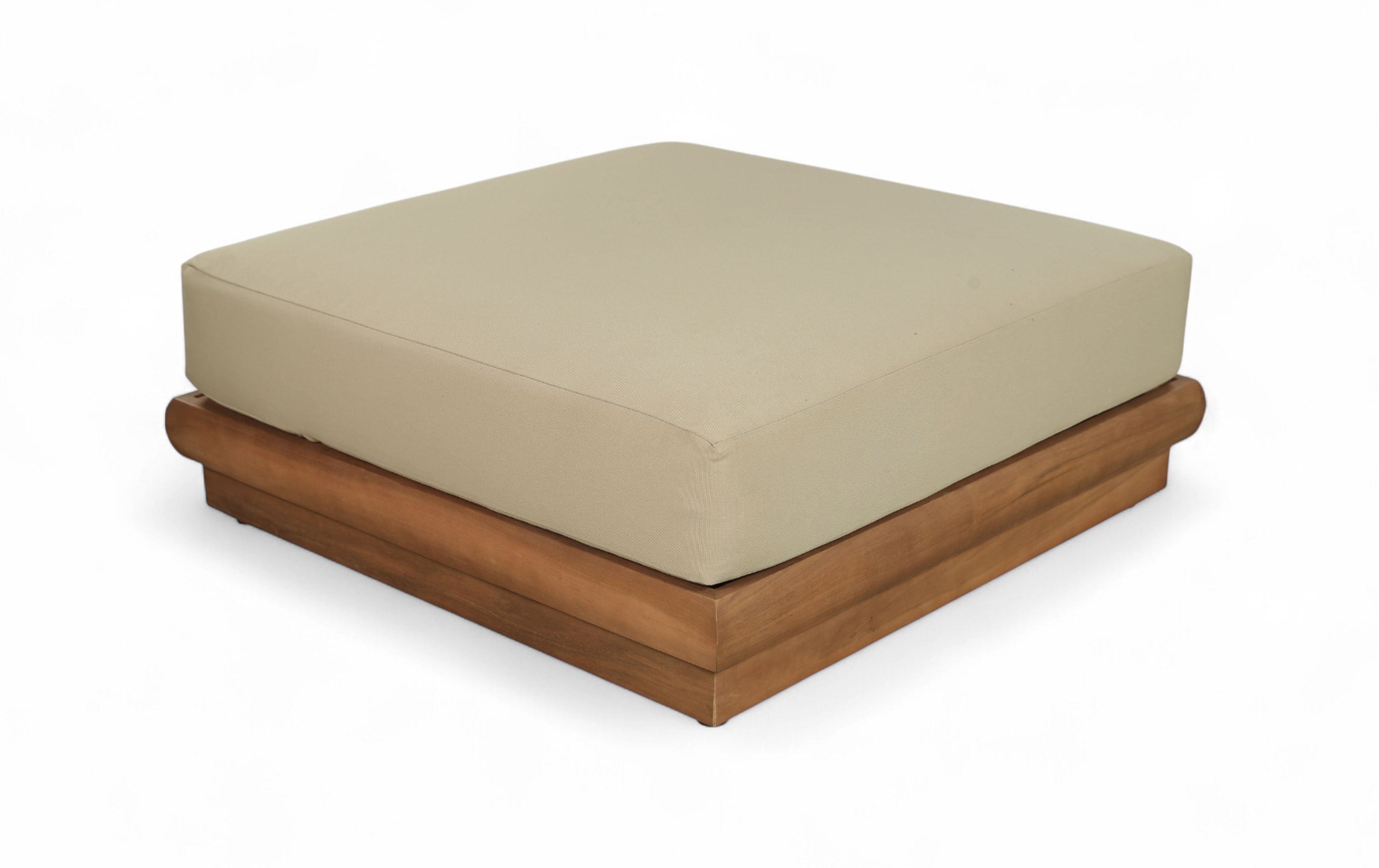 Water Resistant Fabric Upholstered Outdoor Patio Modular Ottoman